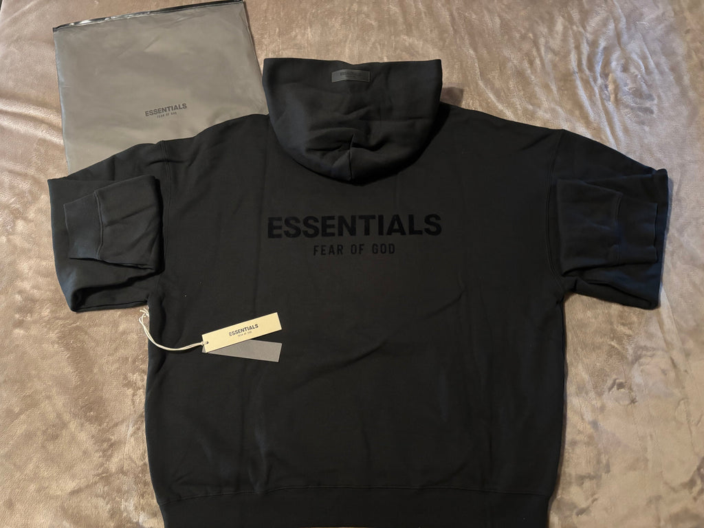 NEW Fear of God Essentials Black Hoodie Size Large 100% Authentic✅