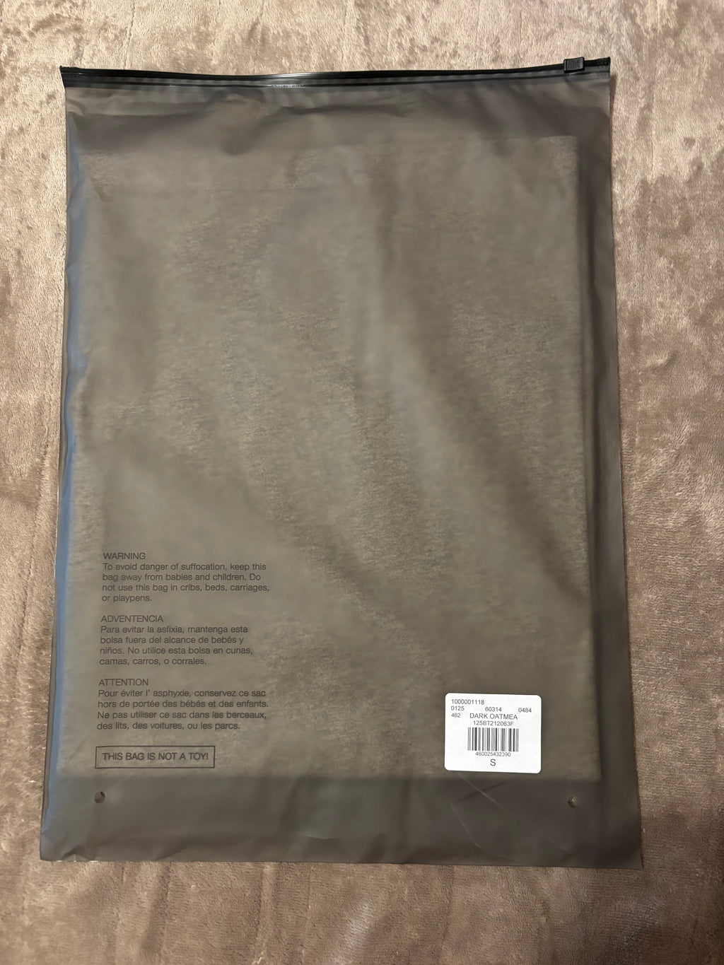 NEW Fear of God Essentials Dark Oatmeal T-Shirt Size XS-M