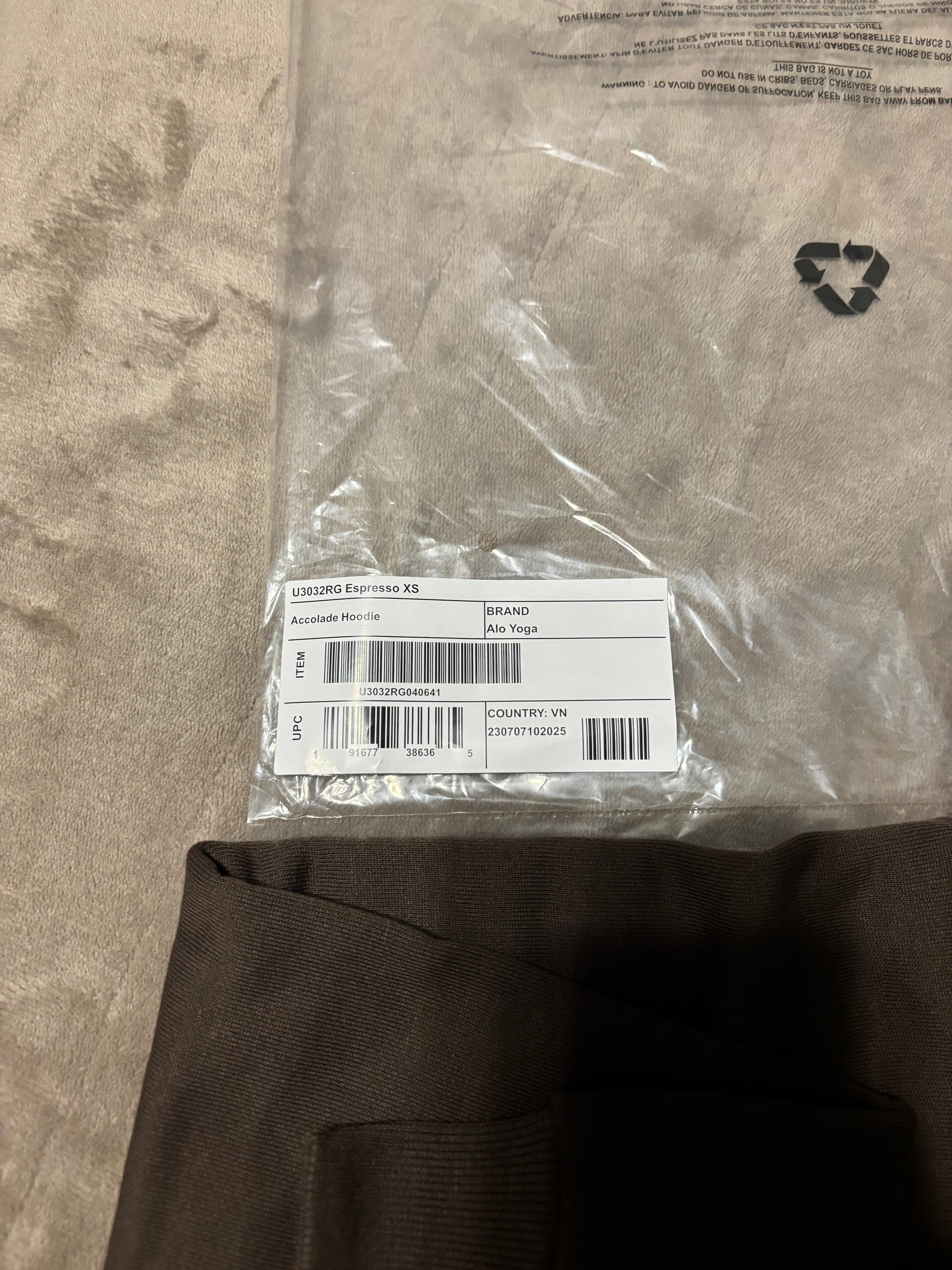 NEW Alo Yoga Espresso Unisex Hoodie Size XS-XL