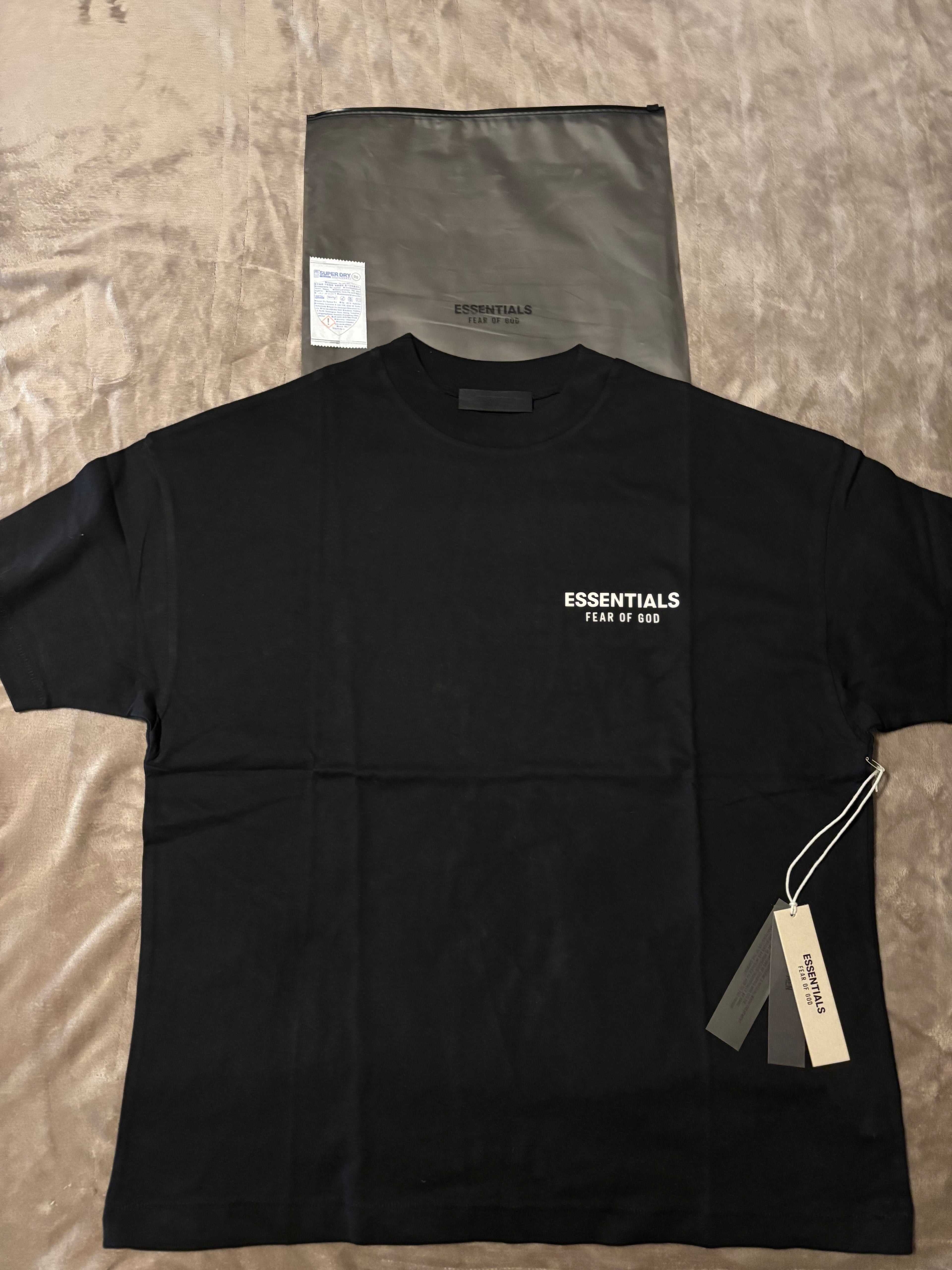 NEW Fear of God Essentials Black T-Shirt Size XS-M 100% Authentic✅ | 2024 Release