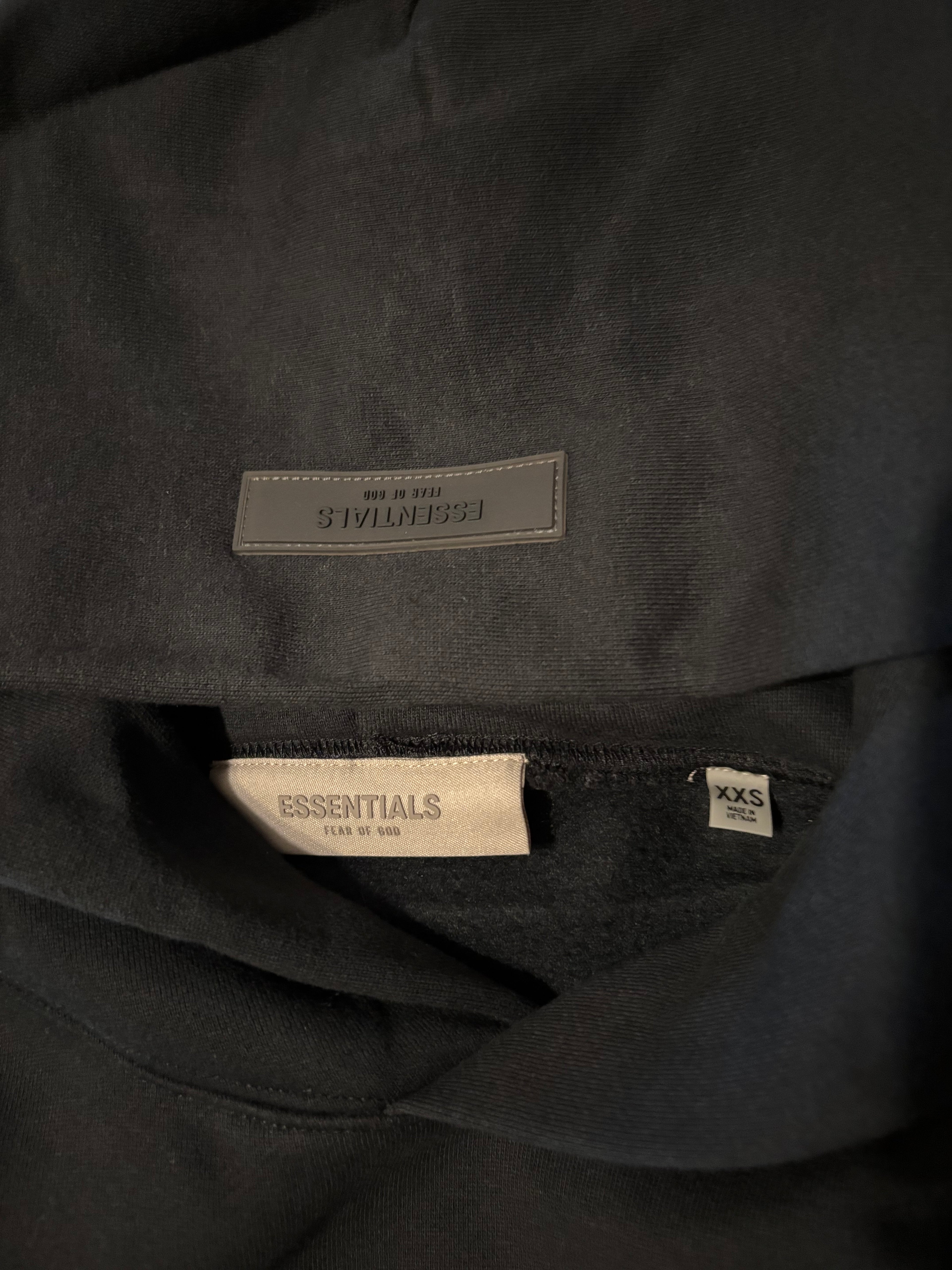 NEW Fear of God Essentials Black Hoodie Size XXS 100% Authentic✅