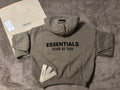 NEW Kids Fear of God Essentials Heather Grey Hoodie Size 6/7-10