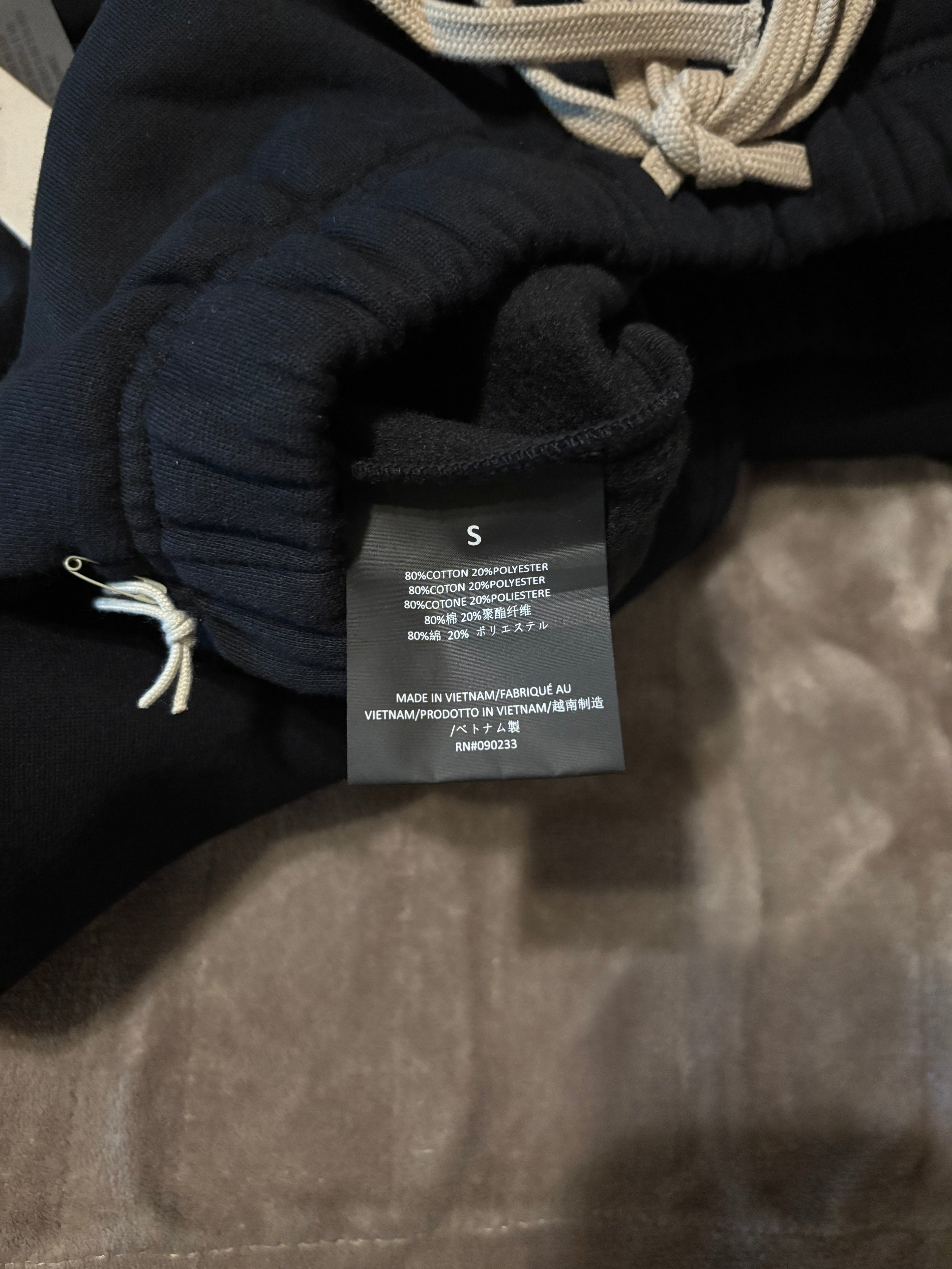 NEW NBA Fear of God Essentials Relaxed Black Sweatpants Size S-XL