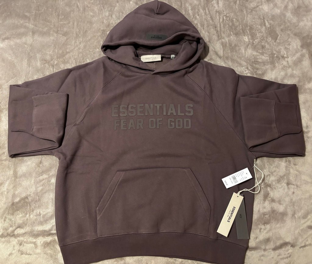NEW Fear of God Essentials Plum Hoodie Size XS-M