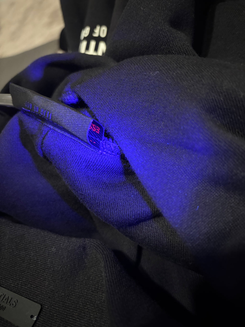 NEW Fear of God Essentials Black White Letters Hoodie Size XS-XL 100% Authentic✅ | 2024 Release