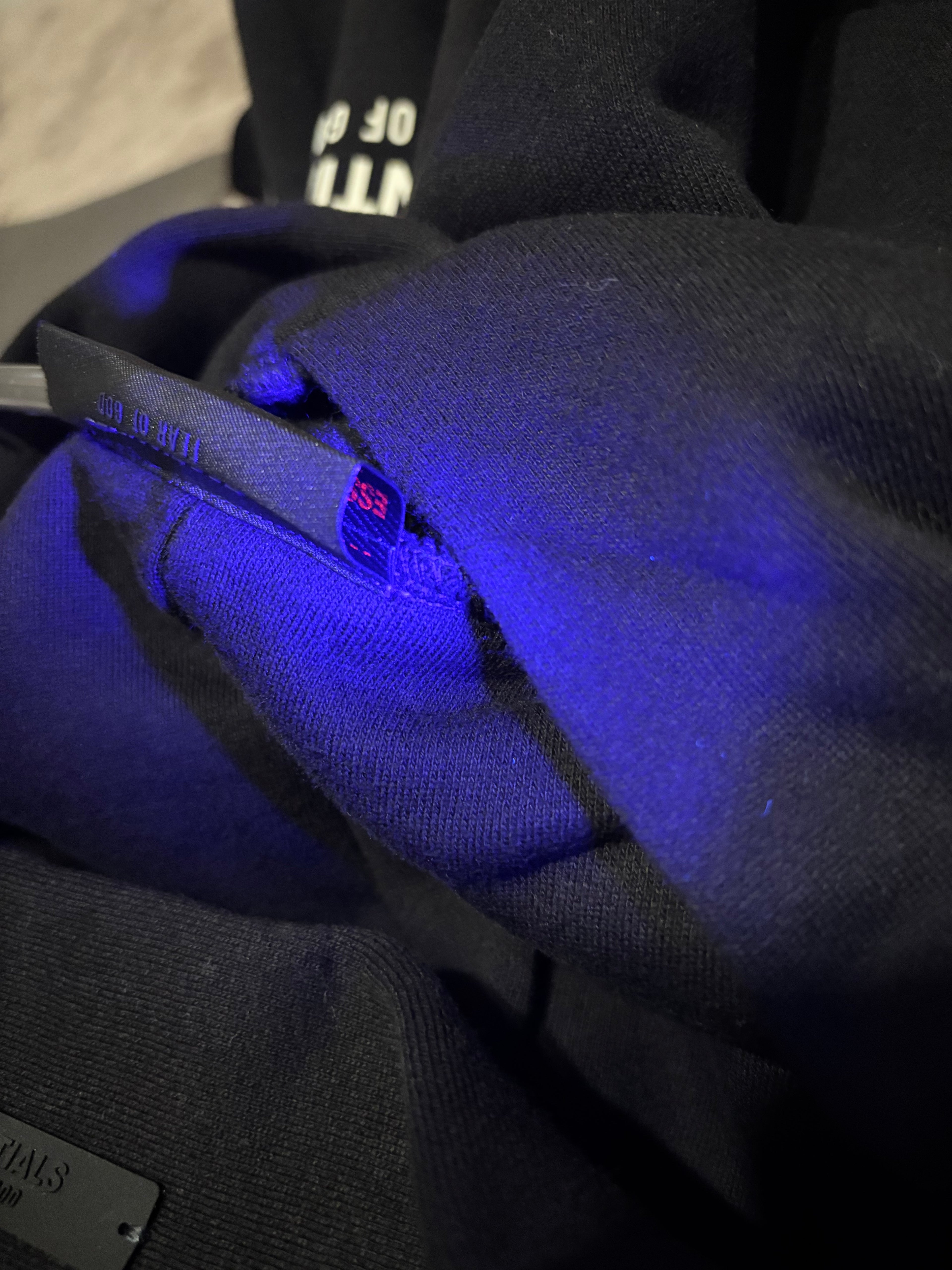 NEW Fear of God Essentials Black White Letters Hoodie Size XS-XL 100% Authentic✅ | 2024 Release