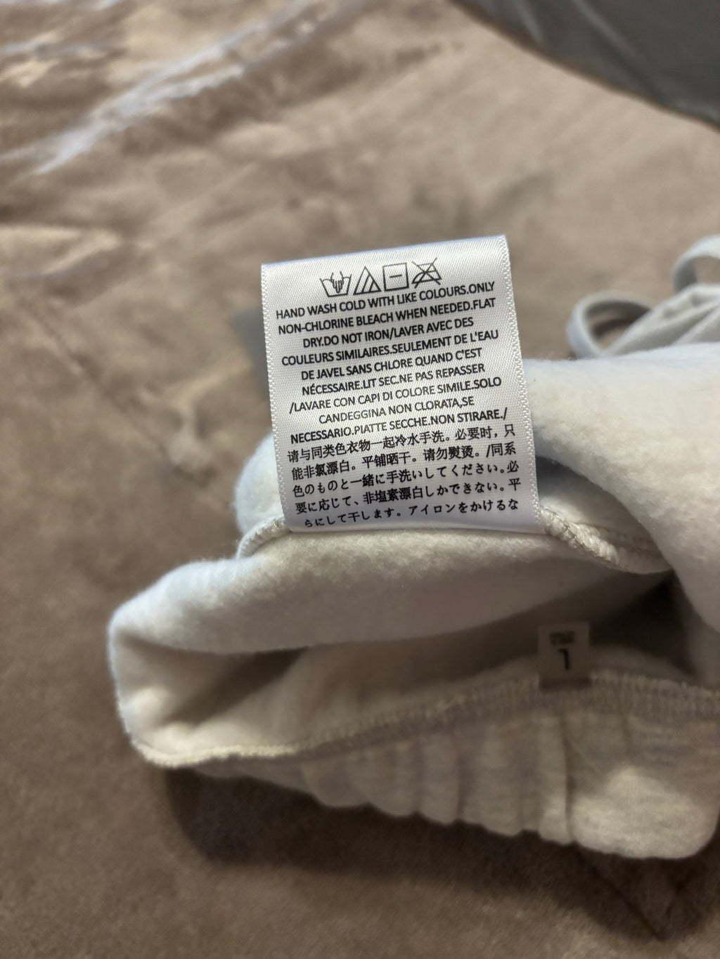 NEW Fear of God Essentials Light Oatmeal Cuffed Sweatpants Size XXS-L