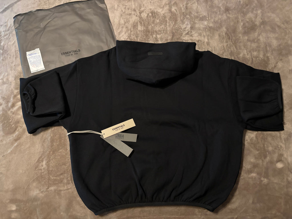NEW NBA Fear of God Essentials Black Hoodie Size XS-S