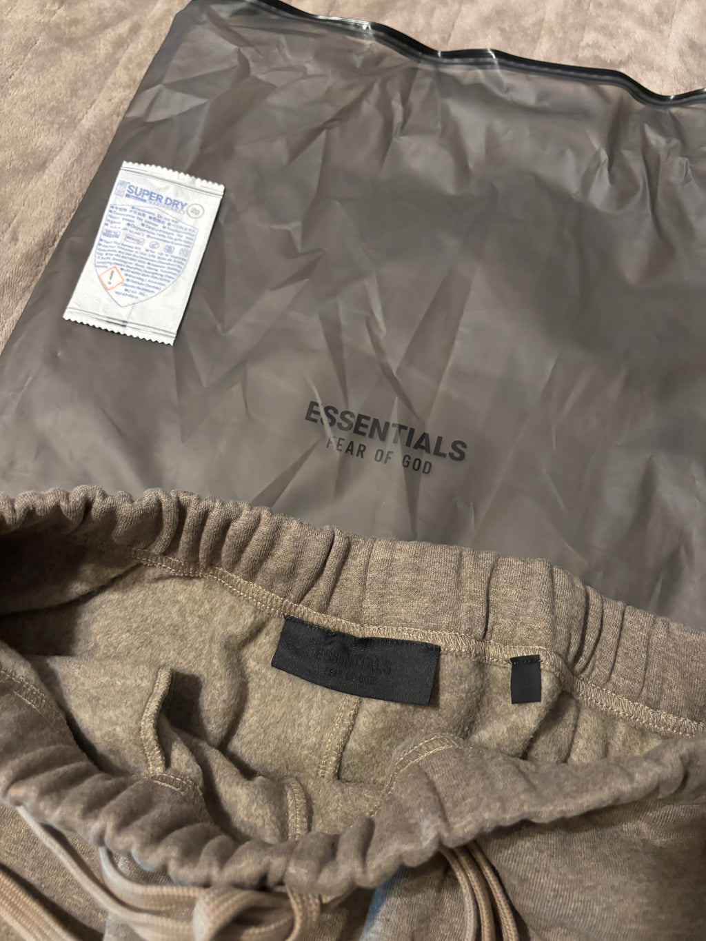 NEW Fear of God Essentials Heather Grey Cuffed Sweatpants Size S-M