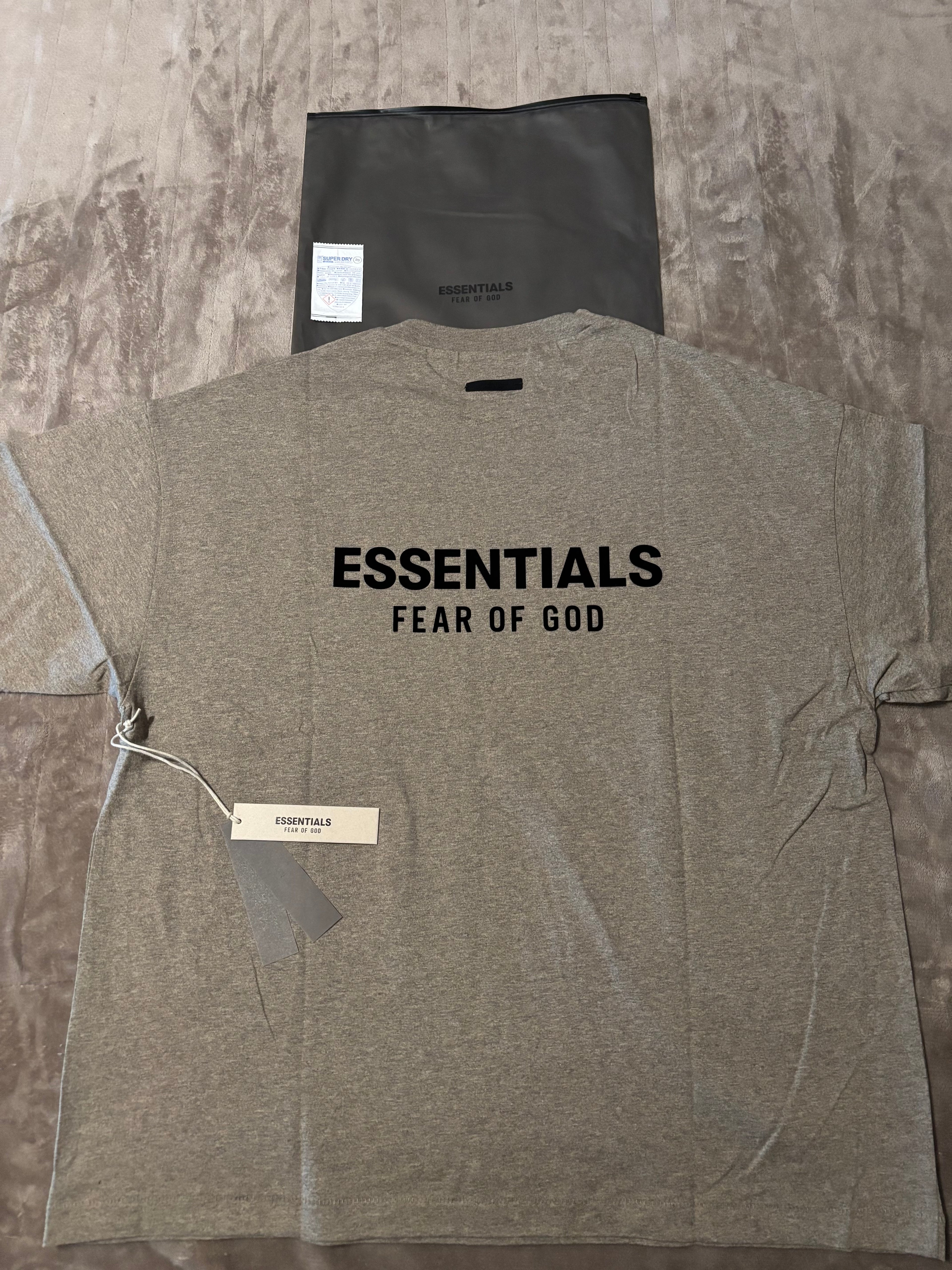 NEW Fear of God Essentials Heather Grey T-Shirt Size S-M