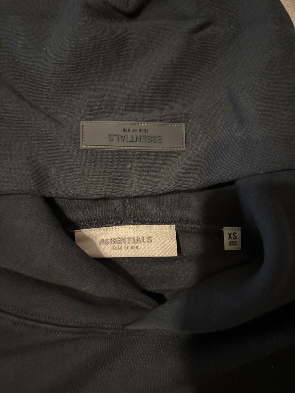 NEW Fear of God Essentials Black Hoodie Size XS 100% Authentic✅