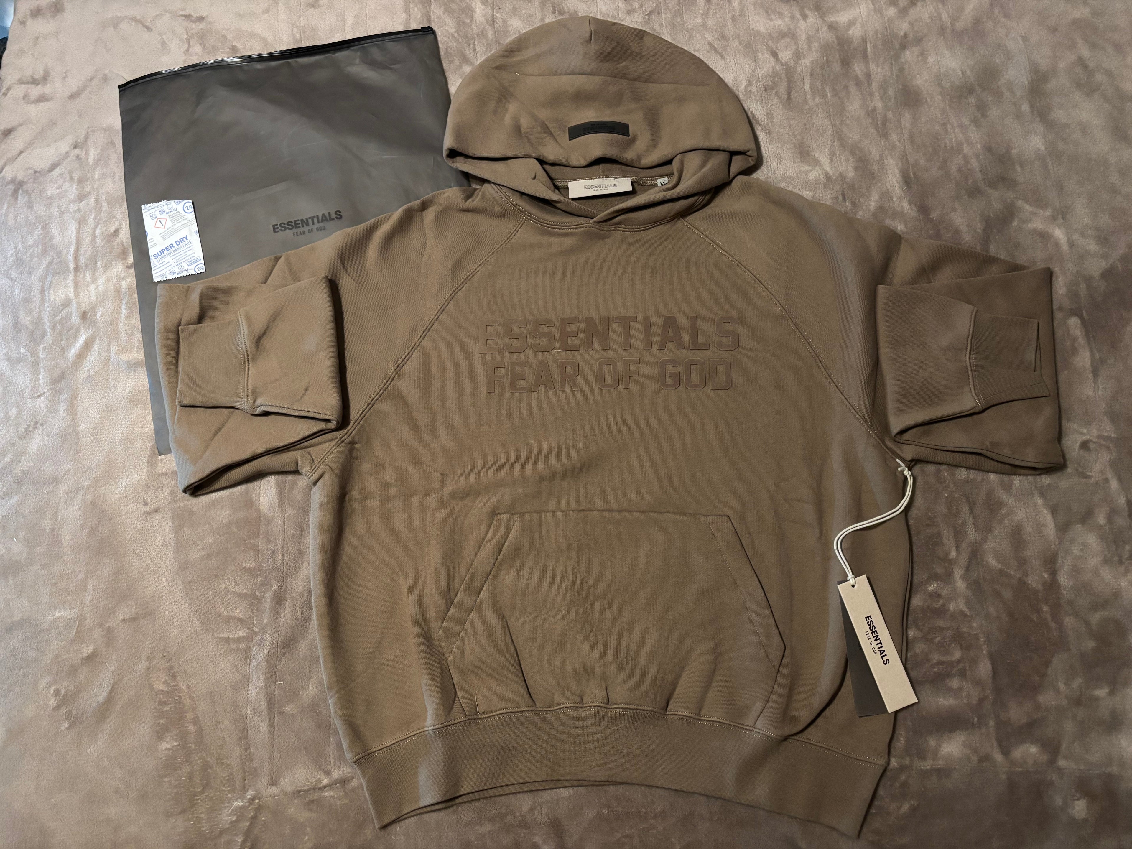 NEW Fear of God Essentials Wood Hoodie Size XS-M