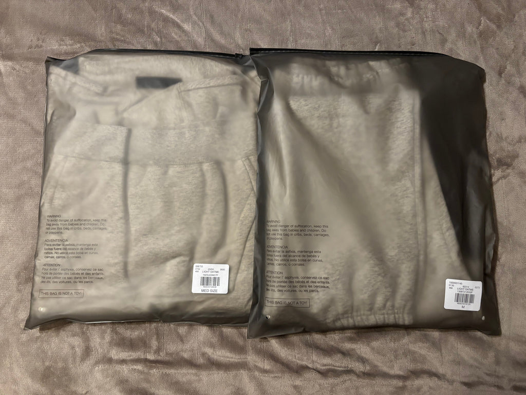 NEW Fear of God Essentials Light Oatmeal Cuffed Bundle Size XXS-L