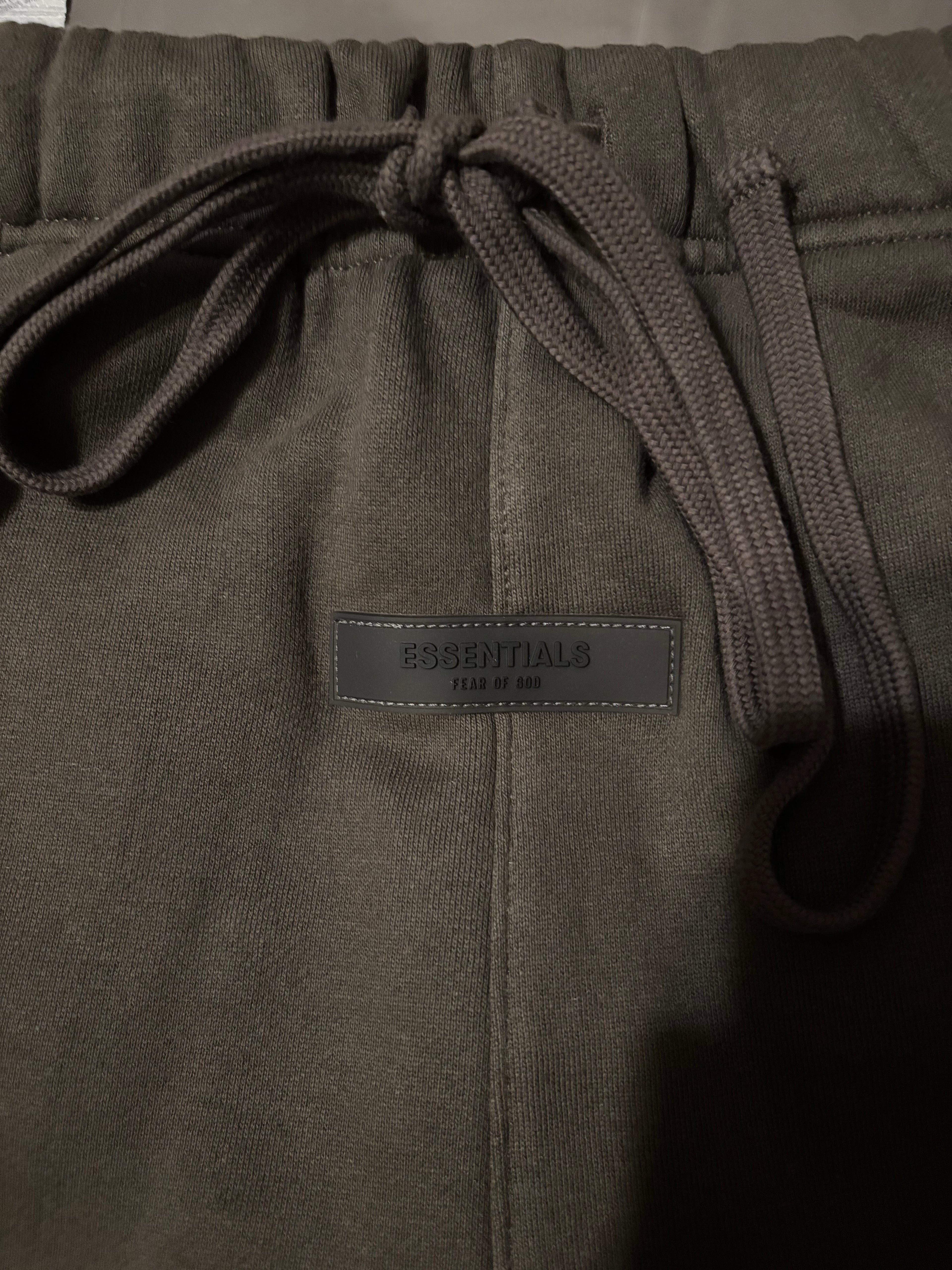 NEW Fear of God Essentials Off Black Relaxed Sweatpants Size XS-L