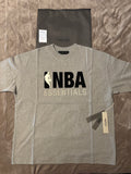 NEW NBA Fear of God Essentials Warm Heather T-Shirt Size S-M