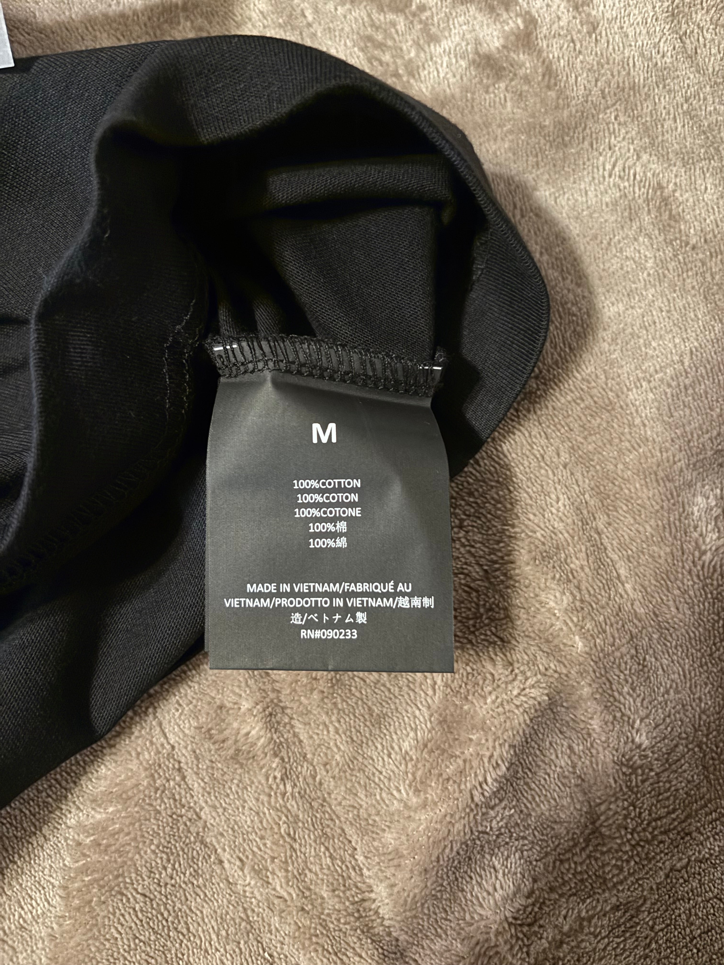 NEW NBA Fear of God Essentials Black T-Shirt Size S-M