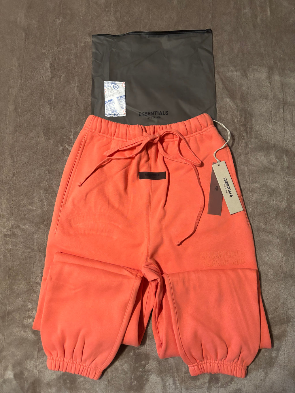 NEW Fear of God Essentials Coral Cuffed Sweatpants Size XXS