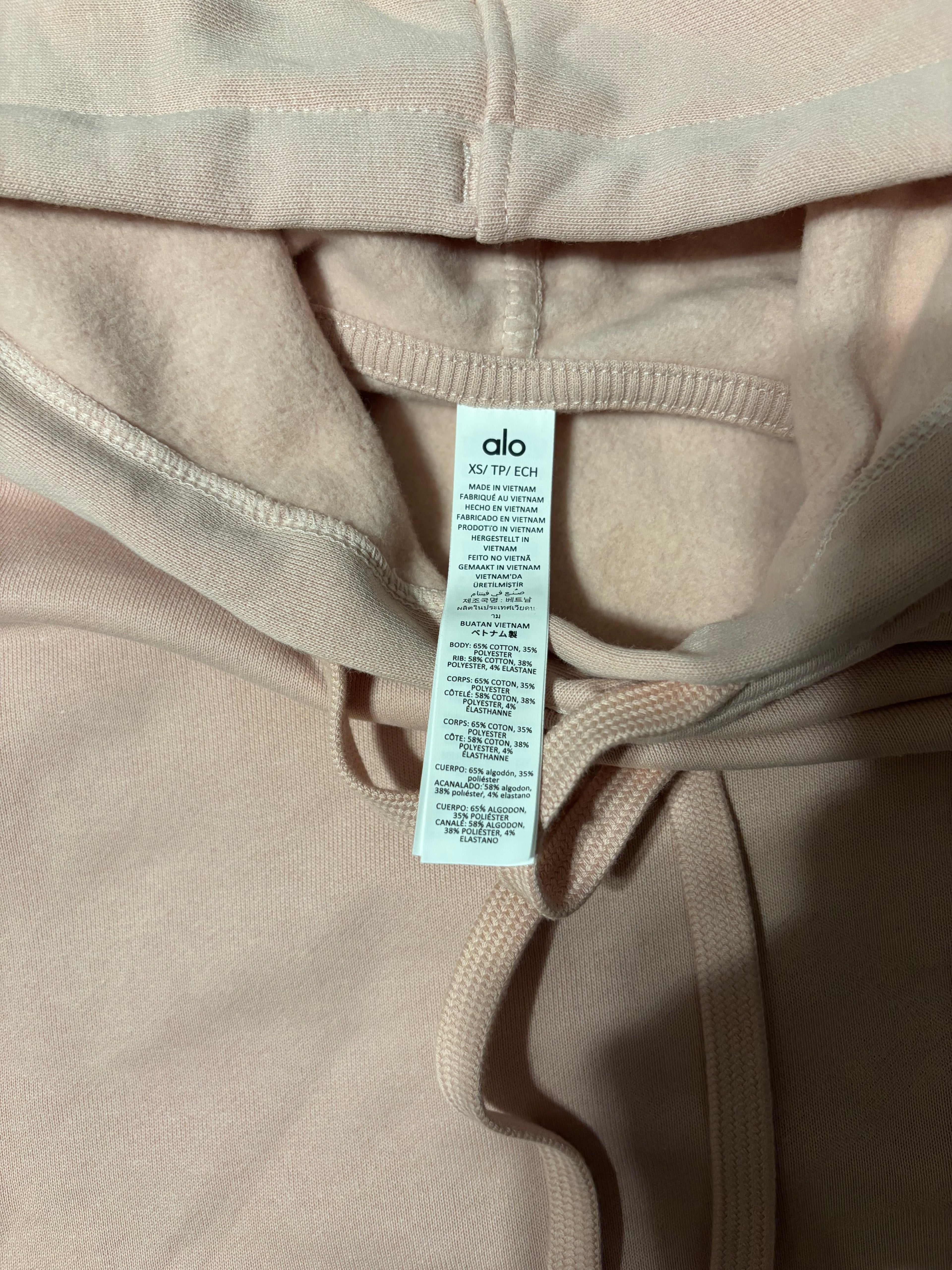 NEW Alo Yoga Ballet Pink Unisex Hoodie Size XS-L