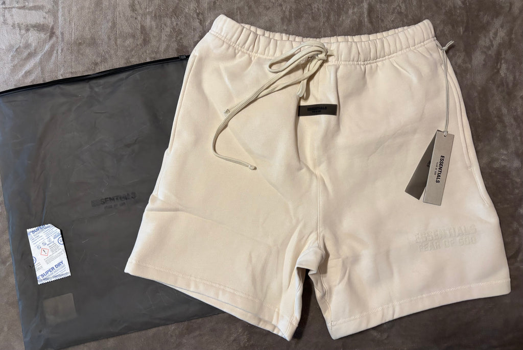 NEW Fear of God Essentials Eggshell Shorts Size Medium