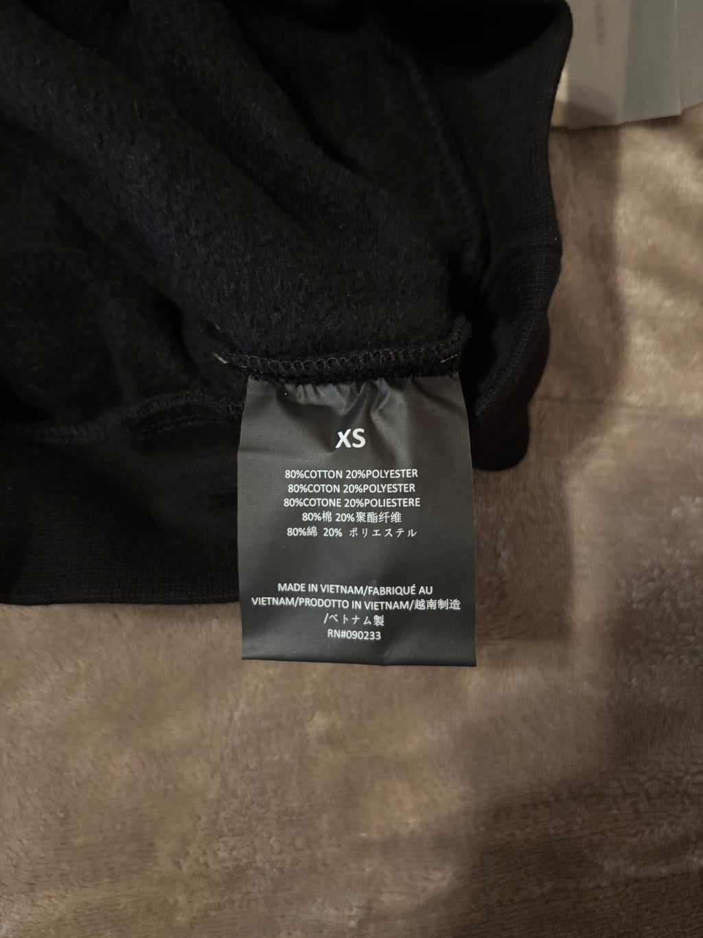 NEW Fear of God Essentials Black White Letters Hoodie Size XS-XL 100% Authentic✅ | 2024 Release