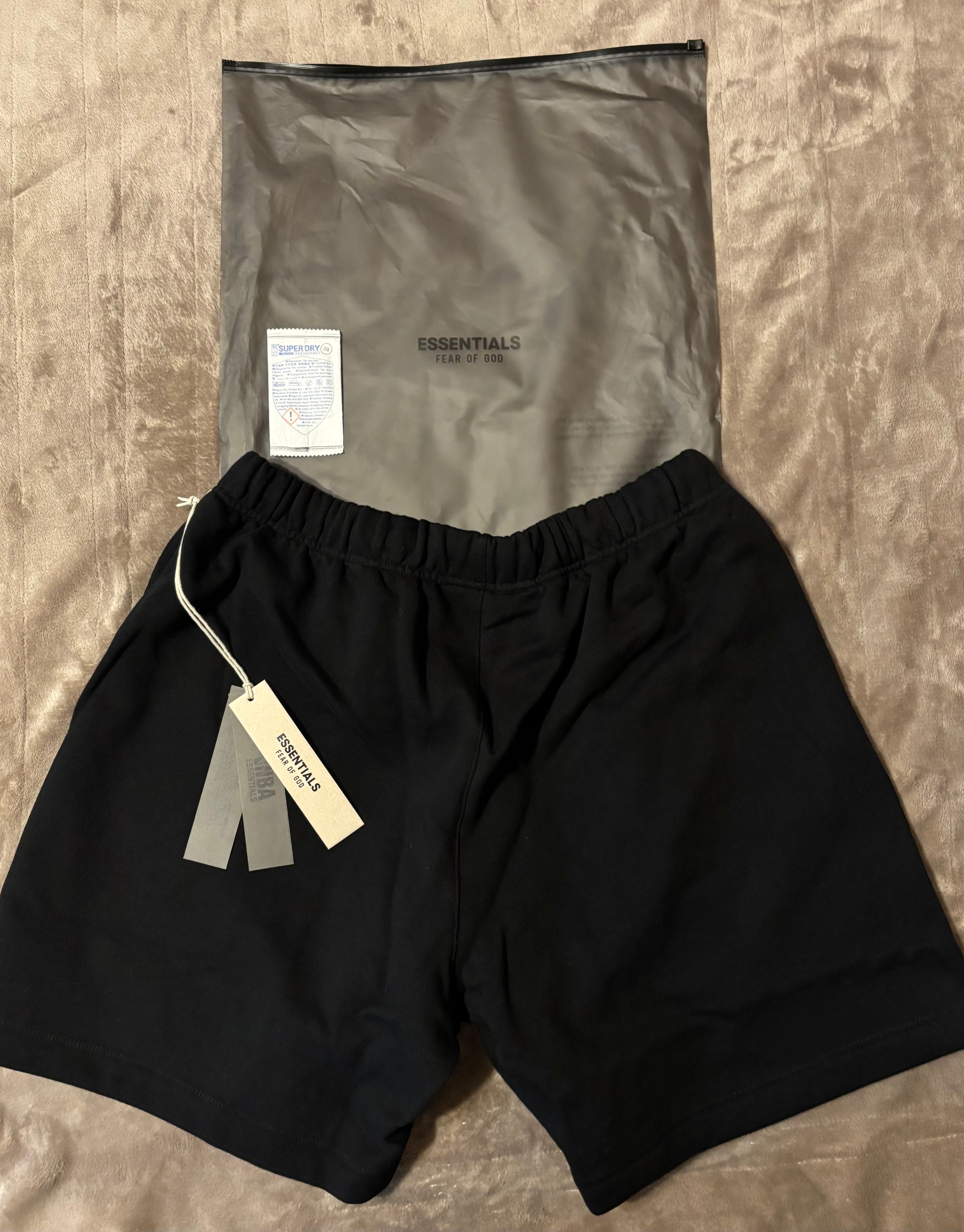 NEW NBA Fear of God Essentials Black Shorts Size S-L