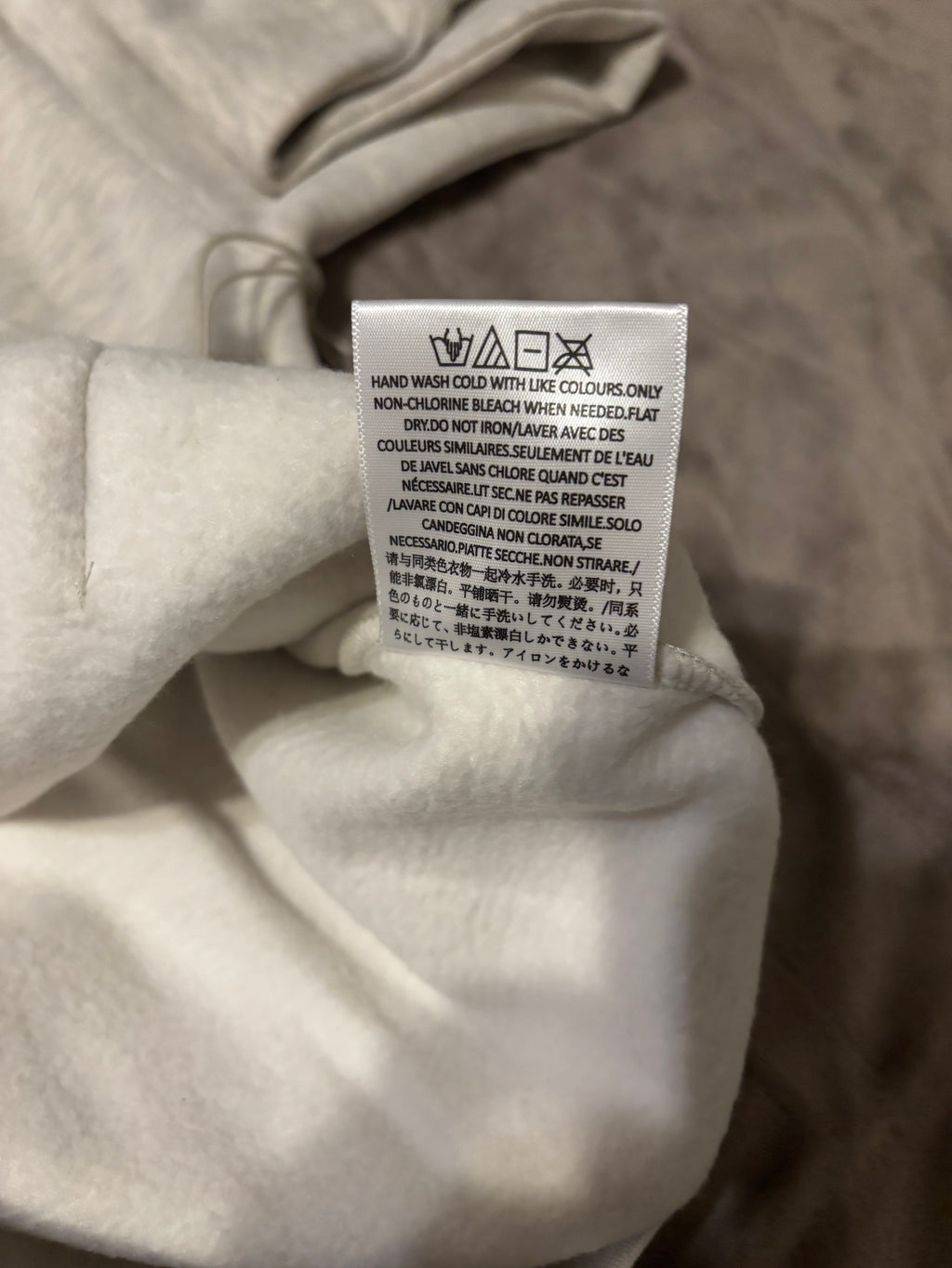 NEW Fear of God Essentials Light Oatmeal Hoodie Size XS 100% Authentic✅