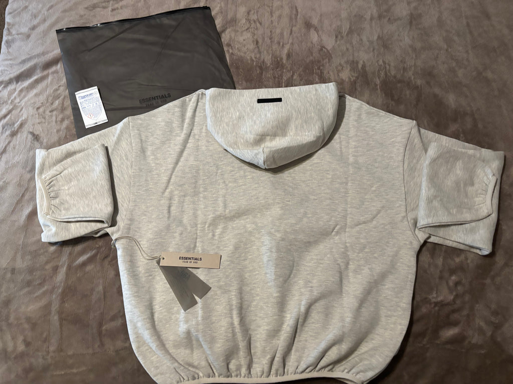 NEW NBA Fear of God Essentials Light Heather Hoodie Size Small