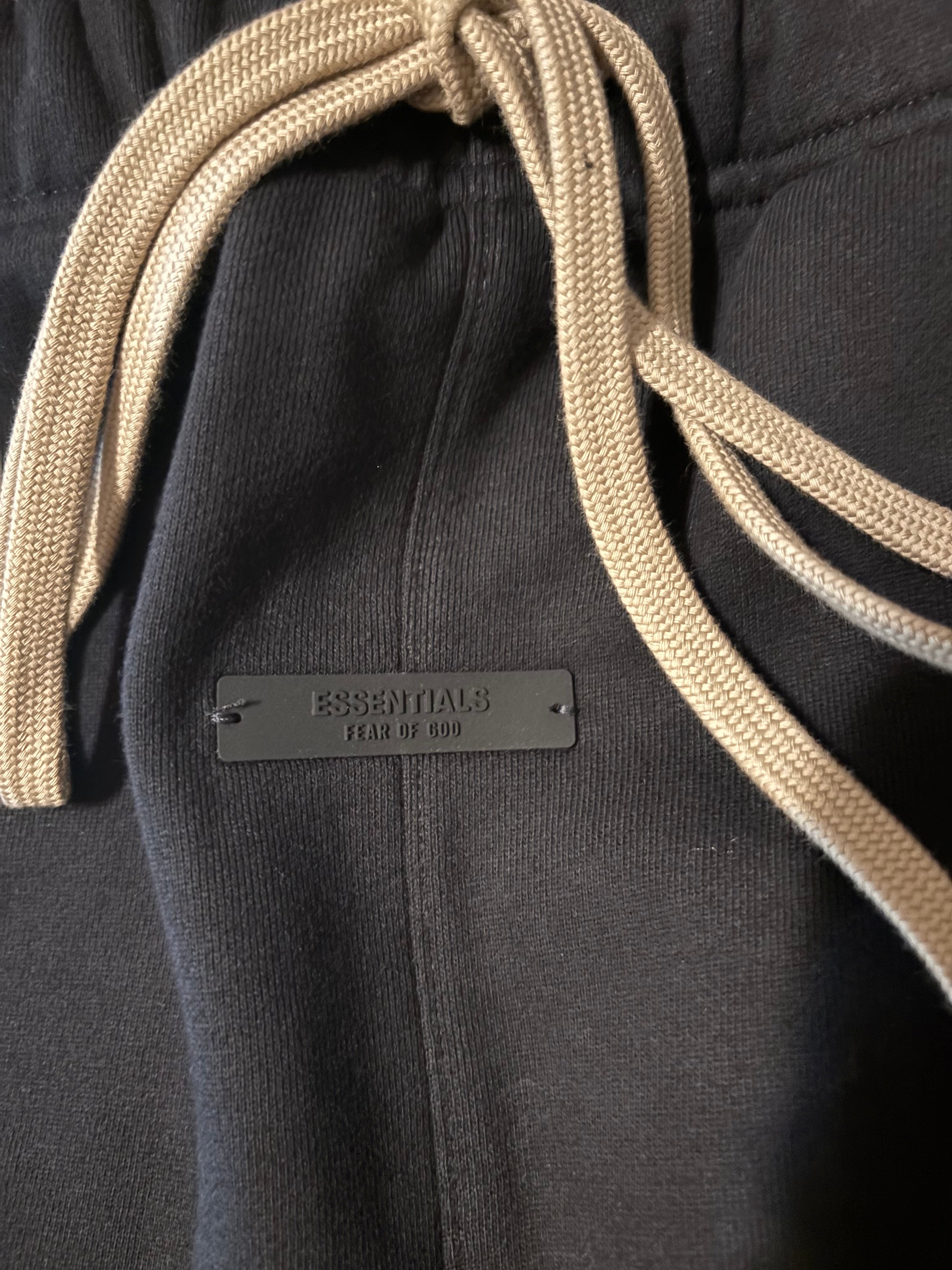 NEW NBA Fear of God Essentials Black Relaxed Sweatpants Size XS-M