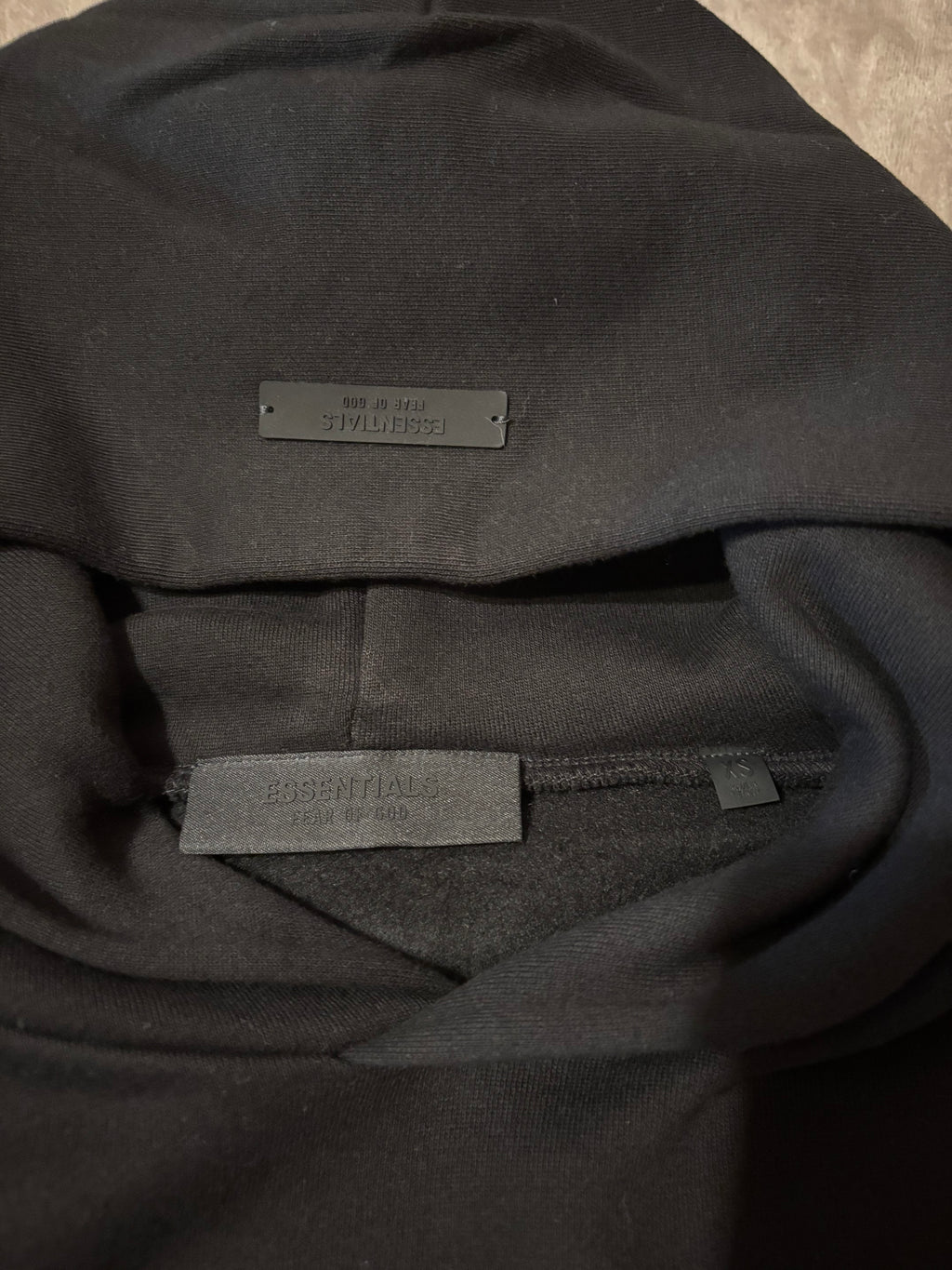 NEW Fear of God Essentials Black White Letters Hoodie Size XS-XL 100% Authentic✅ | 2024 Release