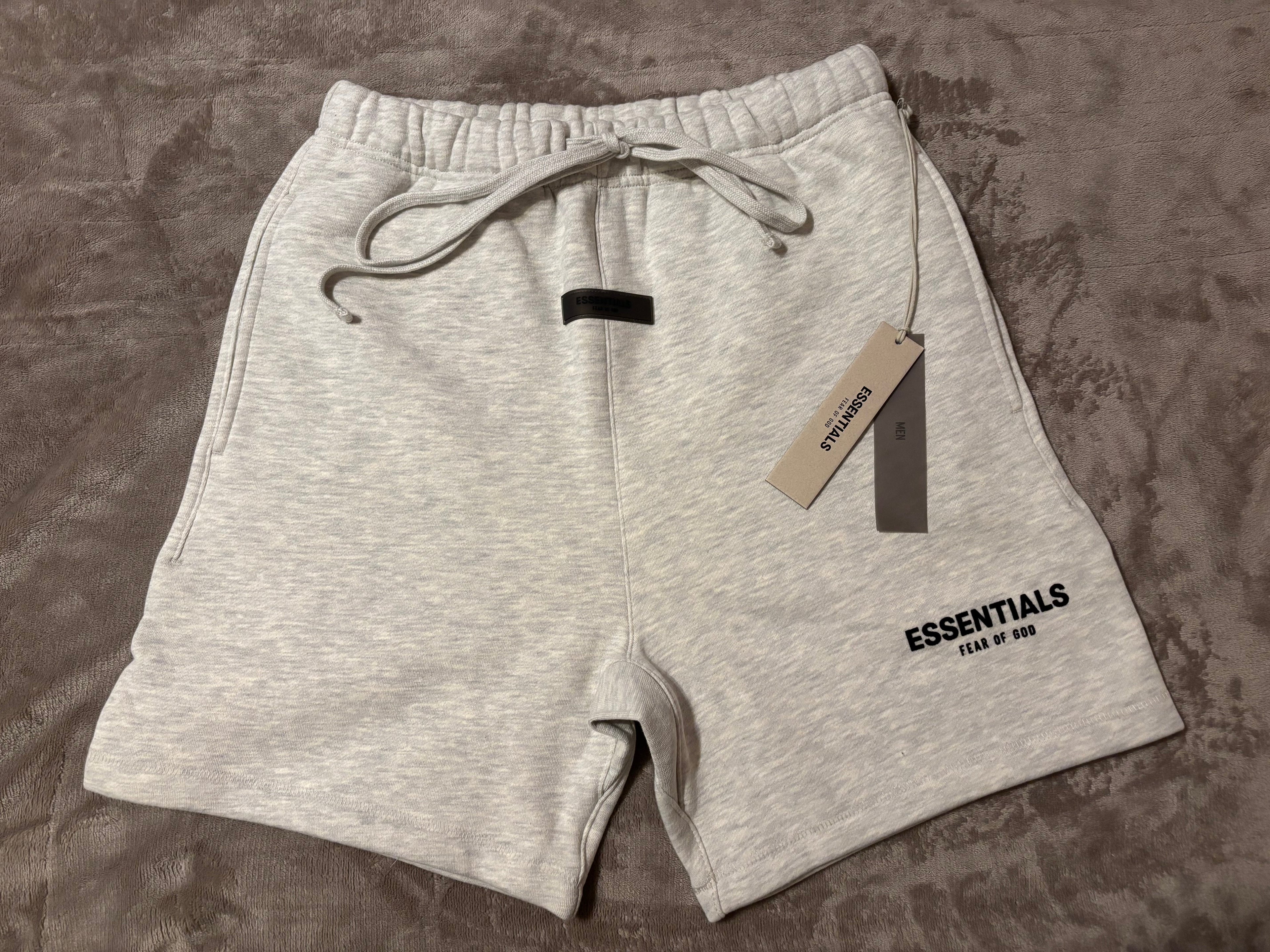 NEW Fear of God Essentials Light Oatmeal Shorts Size XS-L