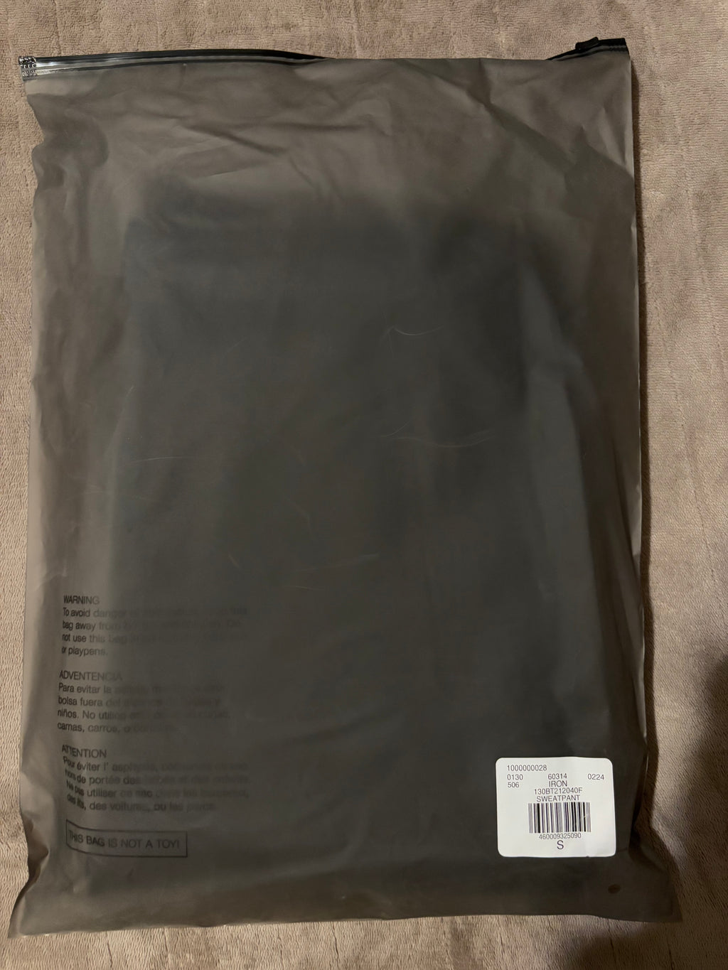 NEW Fear of God Essentials Iron Relaxed Sweatpants Size XS-S