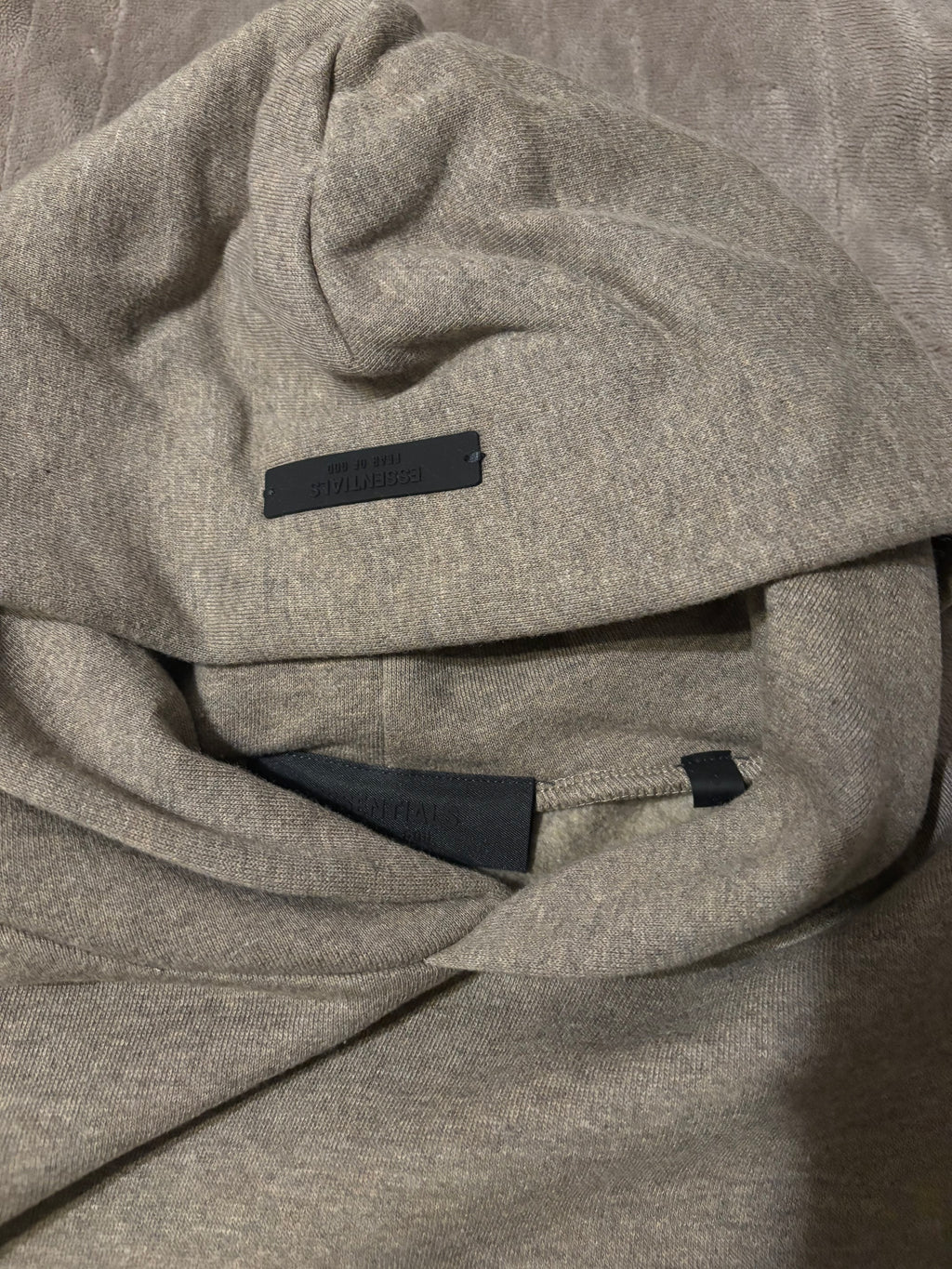 NEW Kids Fear of God Essentials Heather Grey Hoodie Size 6/7-10