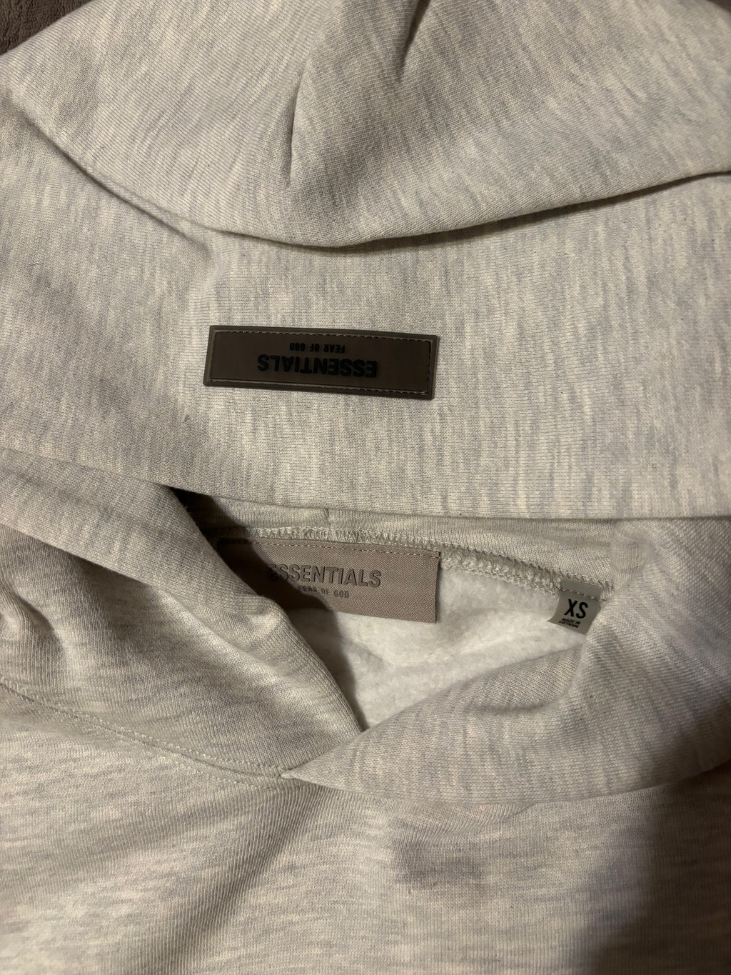 NEW Fear of God Essentials Light Oatmeal Hoodie Size XS 100% Authentic✅
