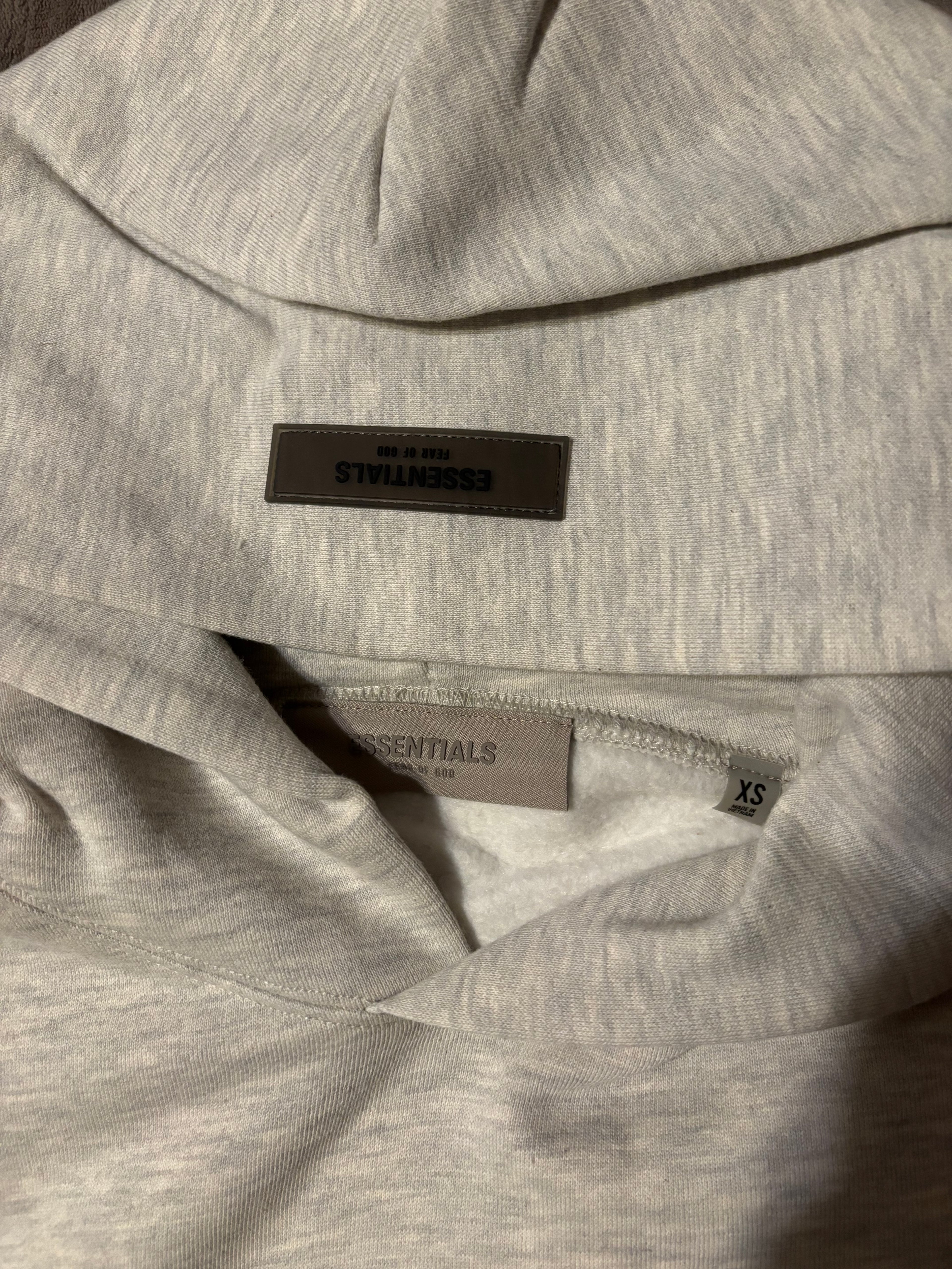 NEW Fear of God Essentials Light Oatmeal Hoodie Size XS 100% Authentic✅