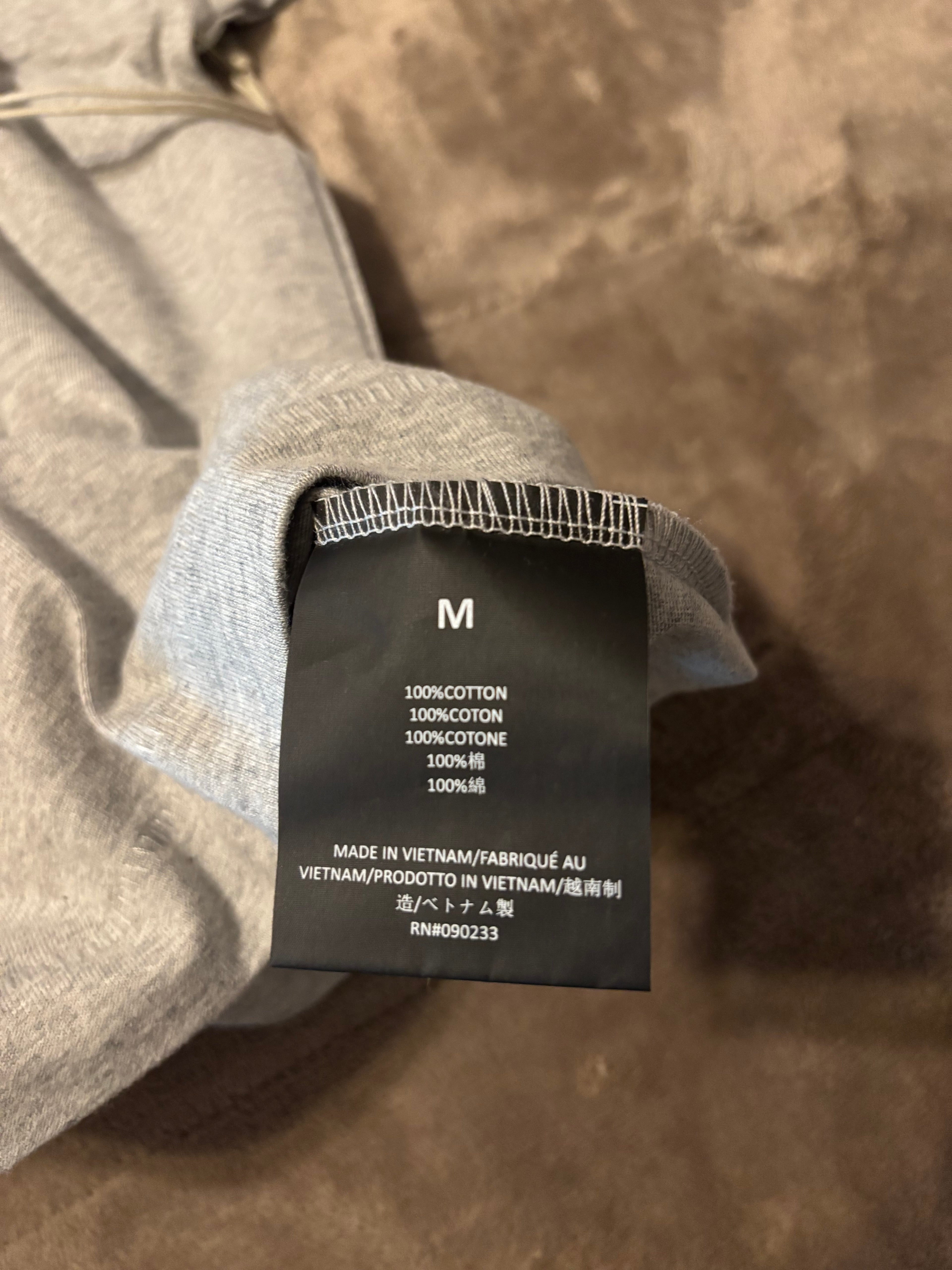 NEW Fear of God Essentials Light Heather Grey T-Shirt Size S-M