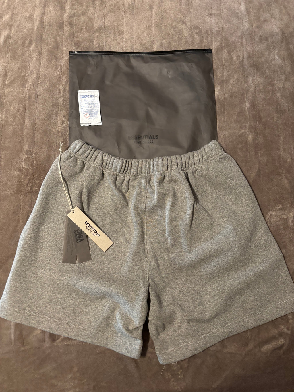 NEW NBA Fear of God Essentials Warm Heather Shorts Size S-M
