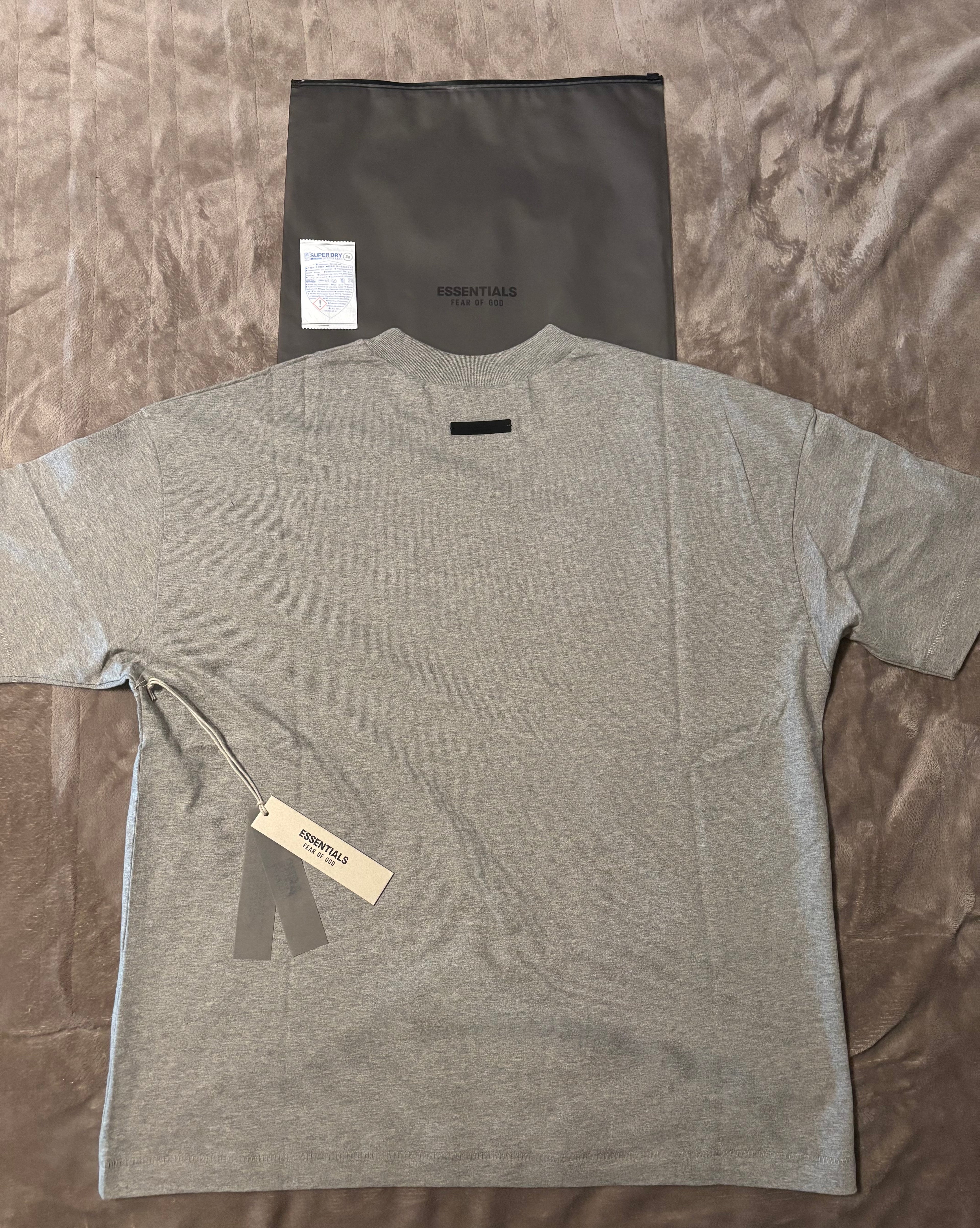 NEW NBA Fear of God Essentials Warm Heather T-Shirt Size S-M