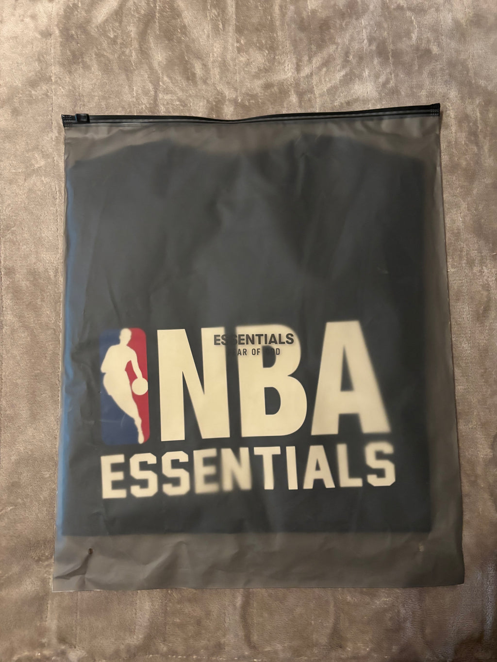 NEW NBA Fear of God Essentials Black T-Shirt Size S-M