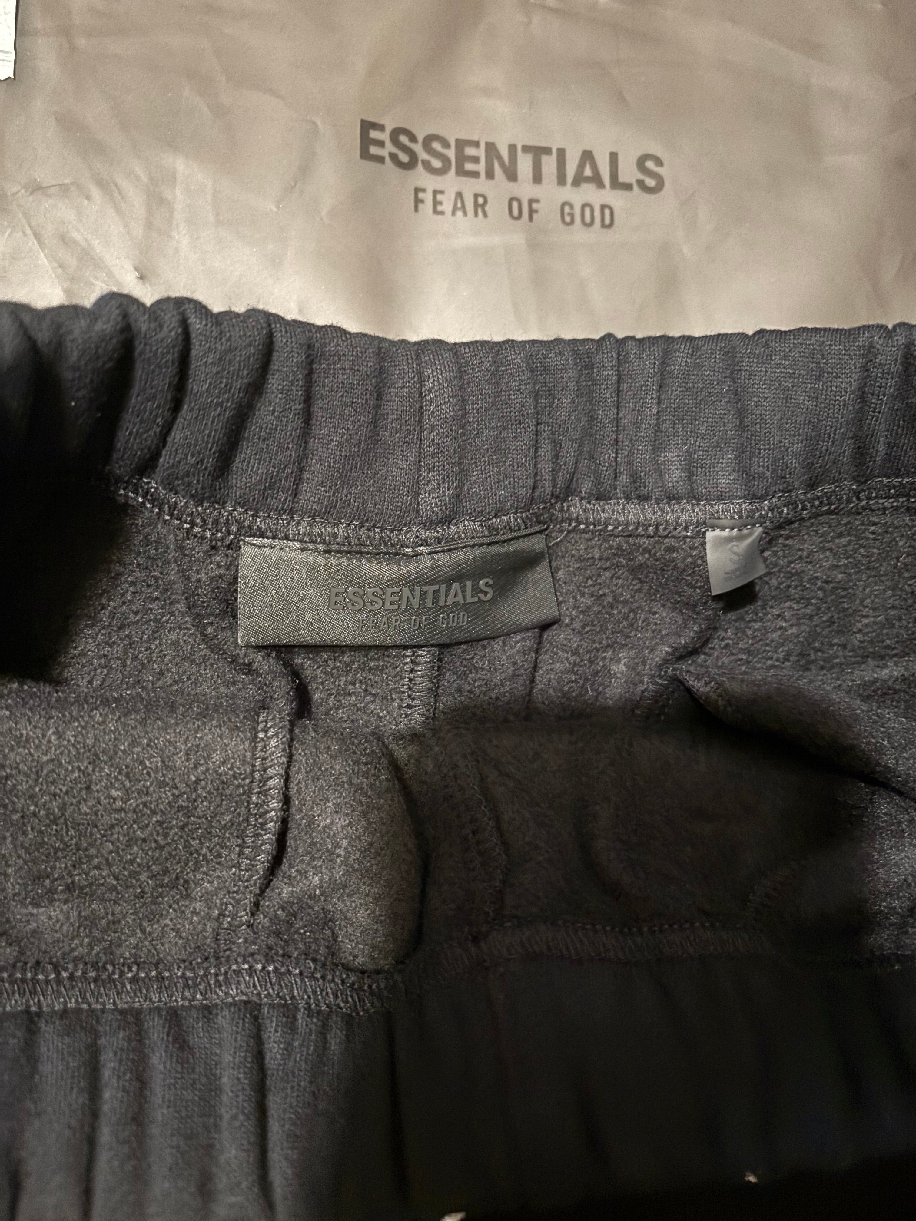 NEW NBA Fear of God Essentials Relaxed Black Sweatpants Size S-XL
