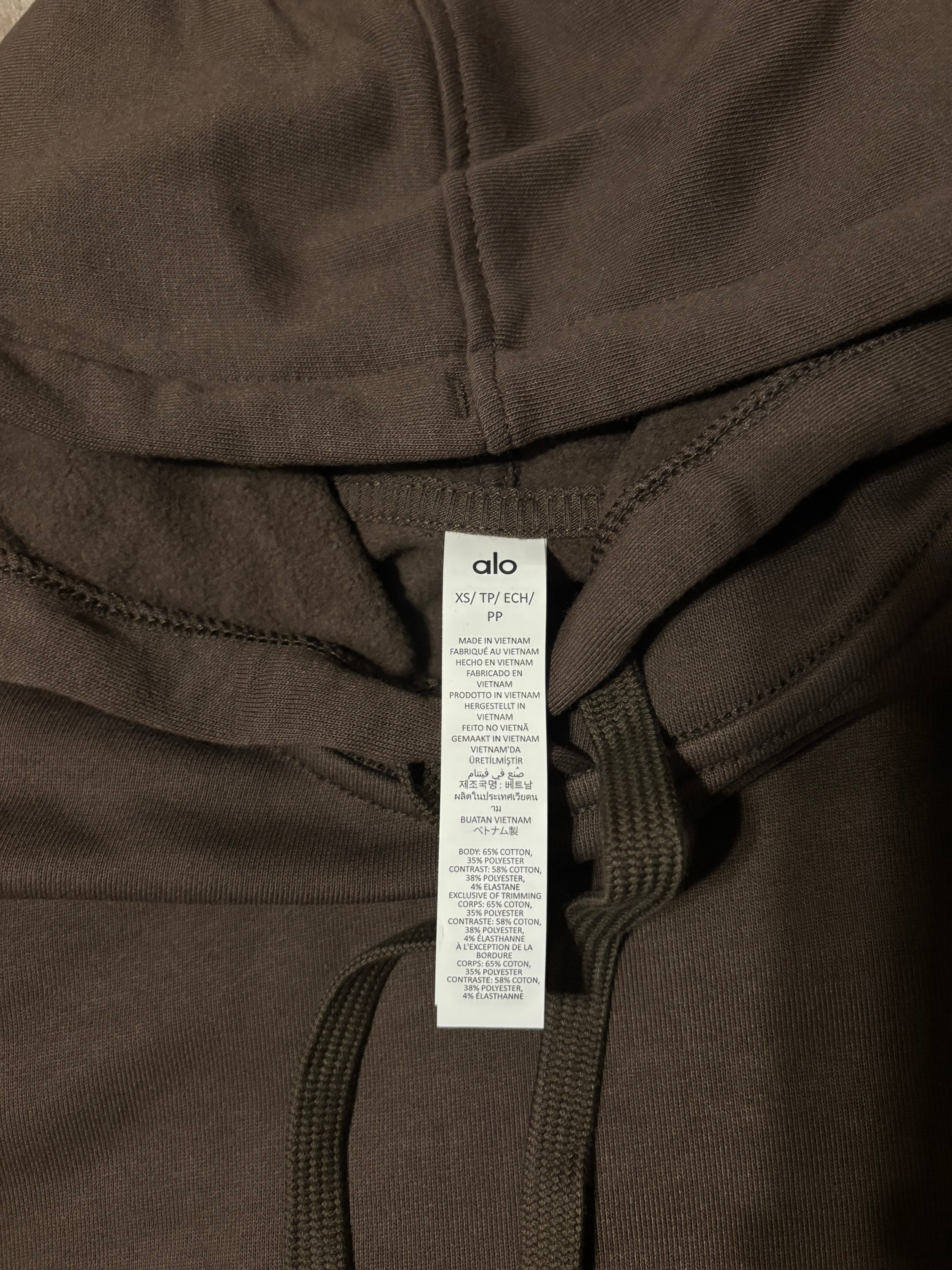 NEW Alo Yoga Espresso Unisex Hoodie Size XS-XL