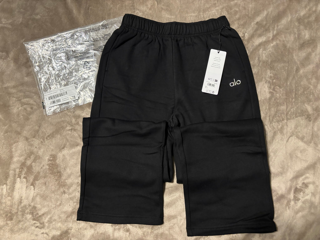 NEW Alo Yoga Black Unisex Relaxed Sweatpants Size S-L