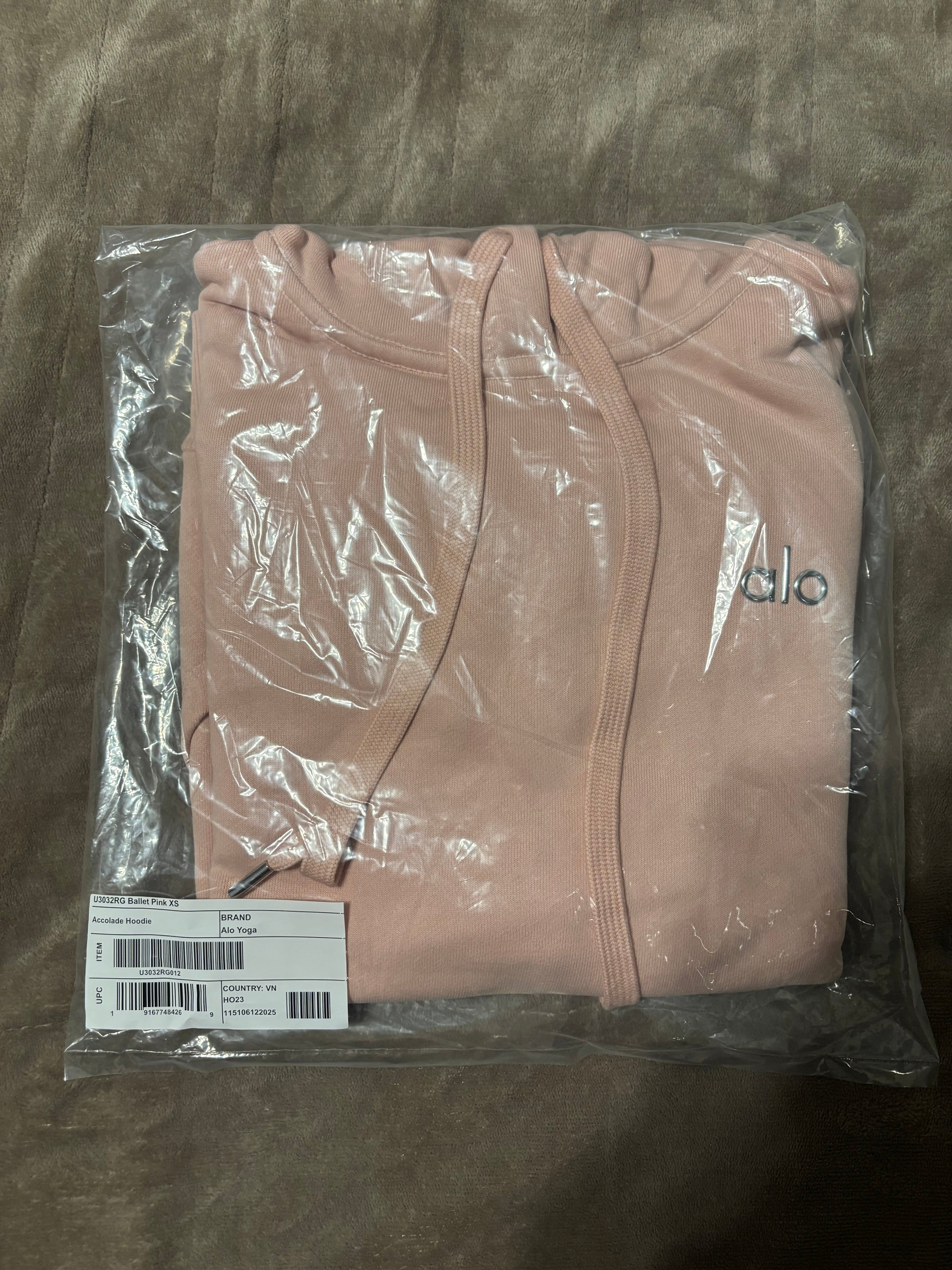 NEW Alo Yoga Ballet Pink Unisex Hoodie (Sizes: XS-L) | Authentic