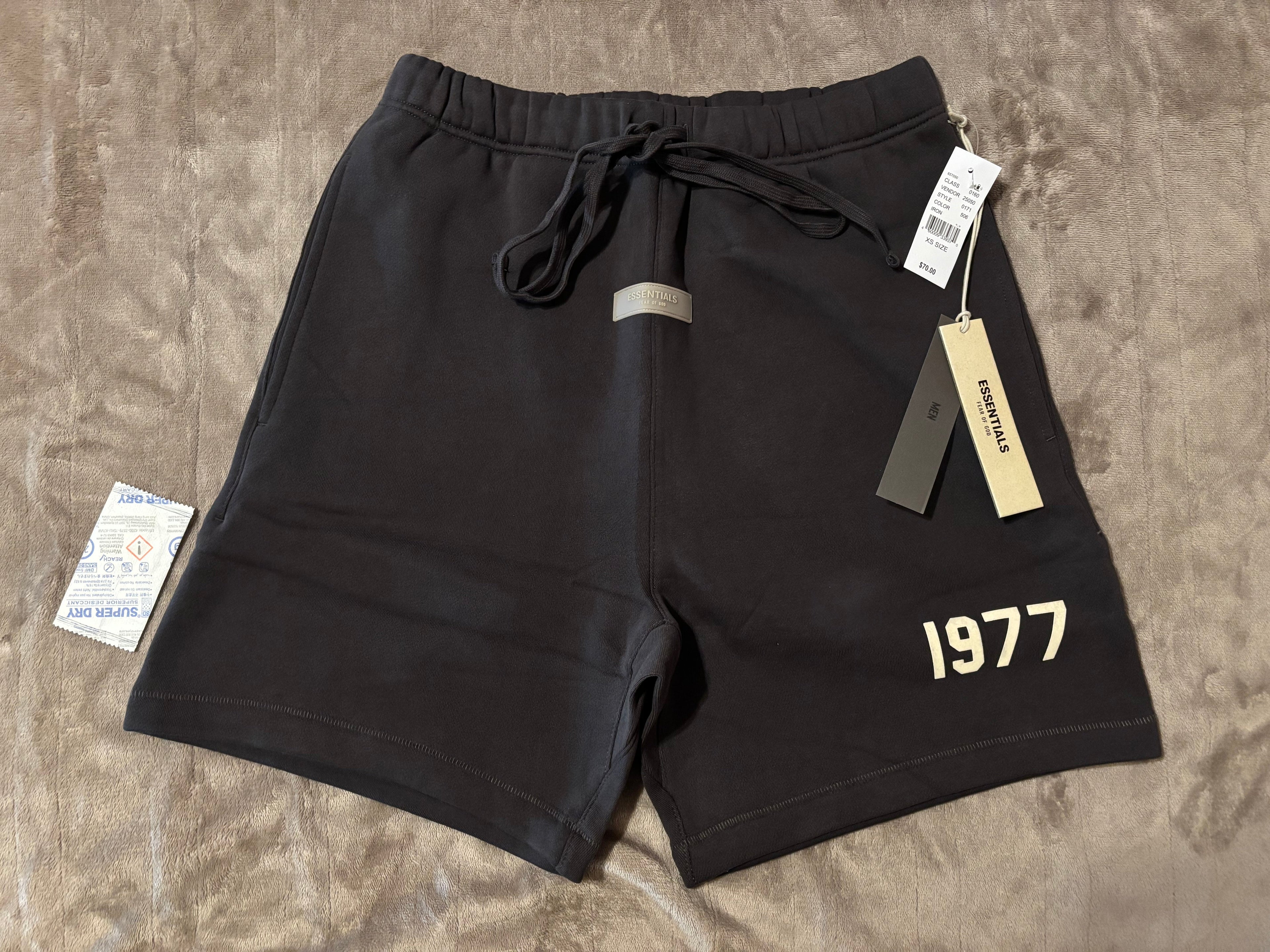 NEW Fear of God Essentials Iron Shorts Size XS