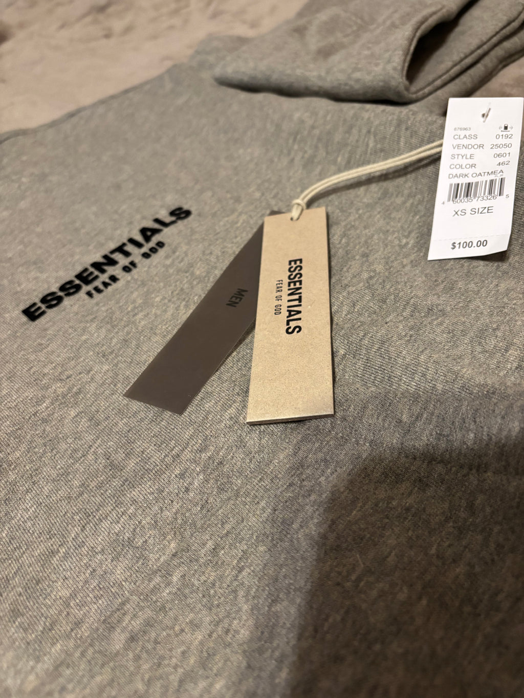 NEW Fear of God Essentials Dark Oatmeal Cuffed Bundle Size XXS-L