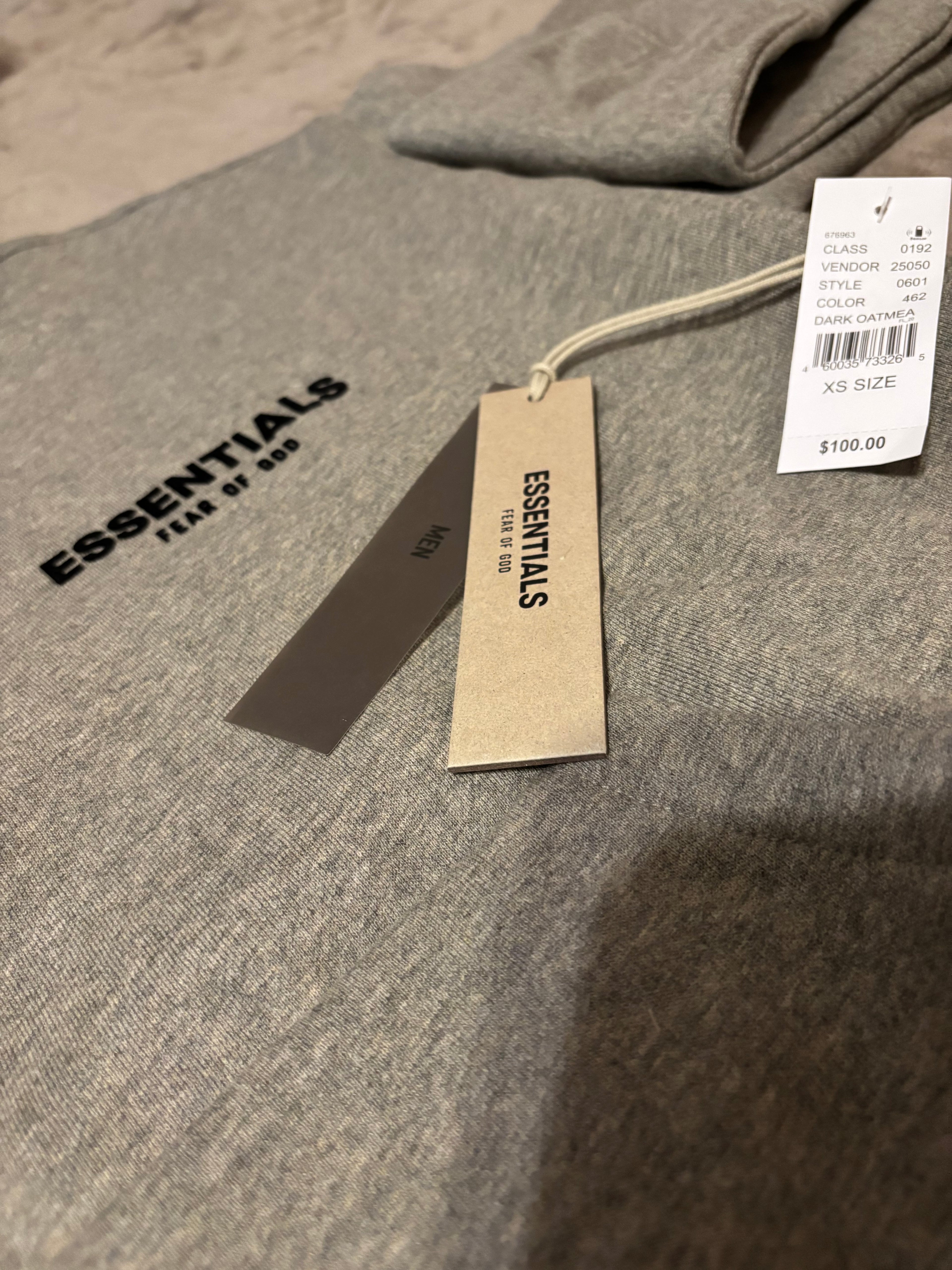 NEW Fear of God Essentials Dark Oatmeal Cuffed Bundle Size XXS-L 100% Authentic✅