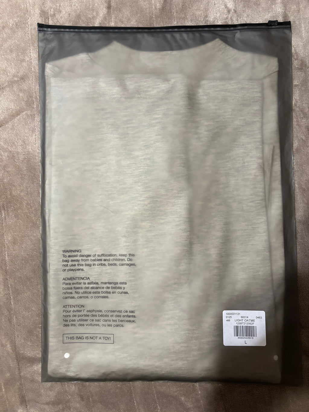 NEW Fear of God Essentials Light Oatmeal T-Shirt Size XS-L