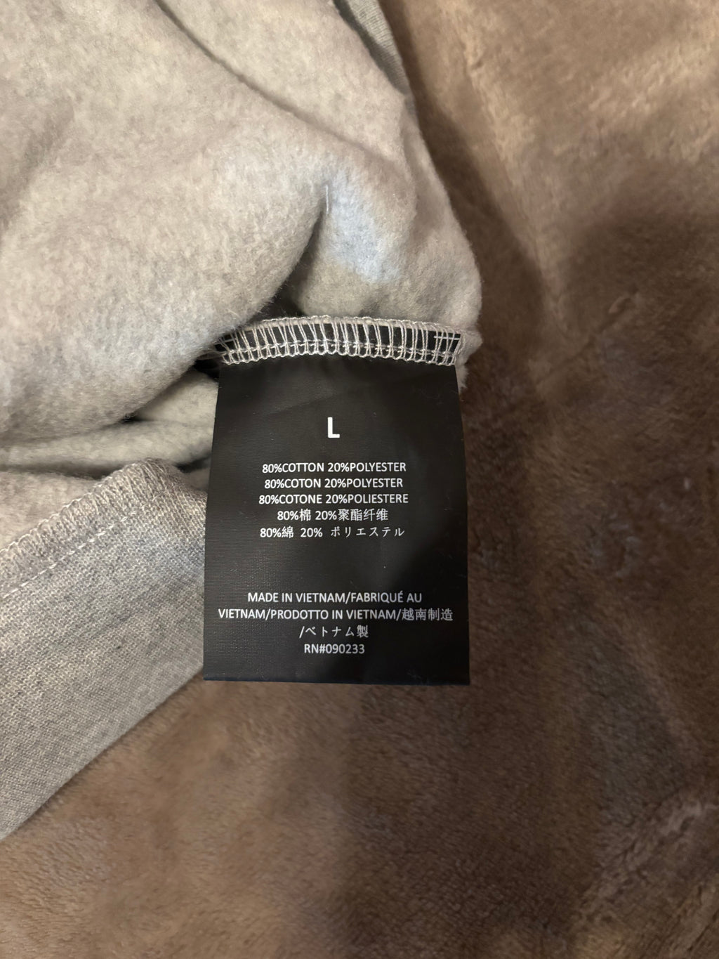 NEW Fear of God Essentials Light Heather Grey Hoodie Size Large