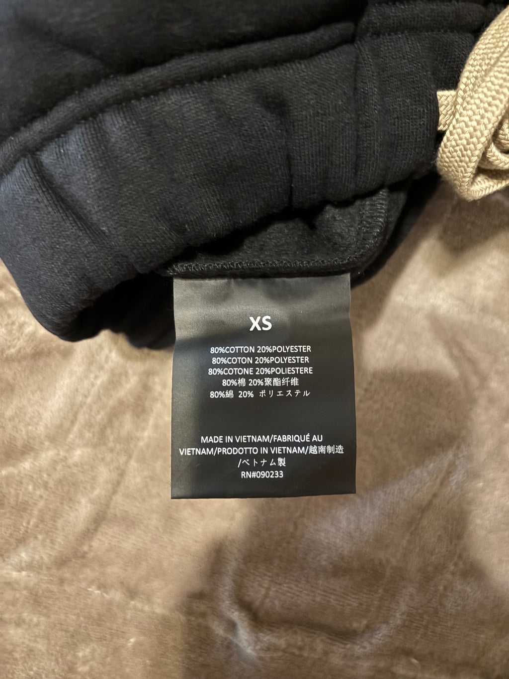 NEW NBA Fear of God Essentials Black Relaxed Sweatpants Size XS-M