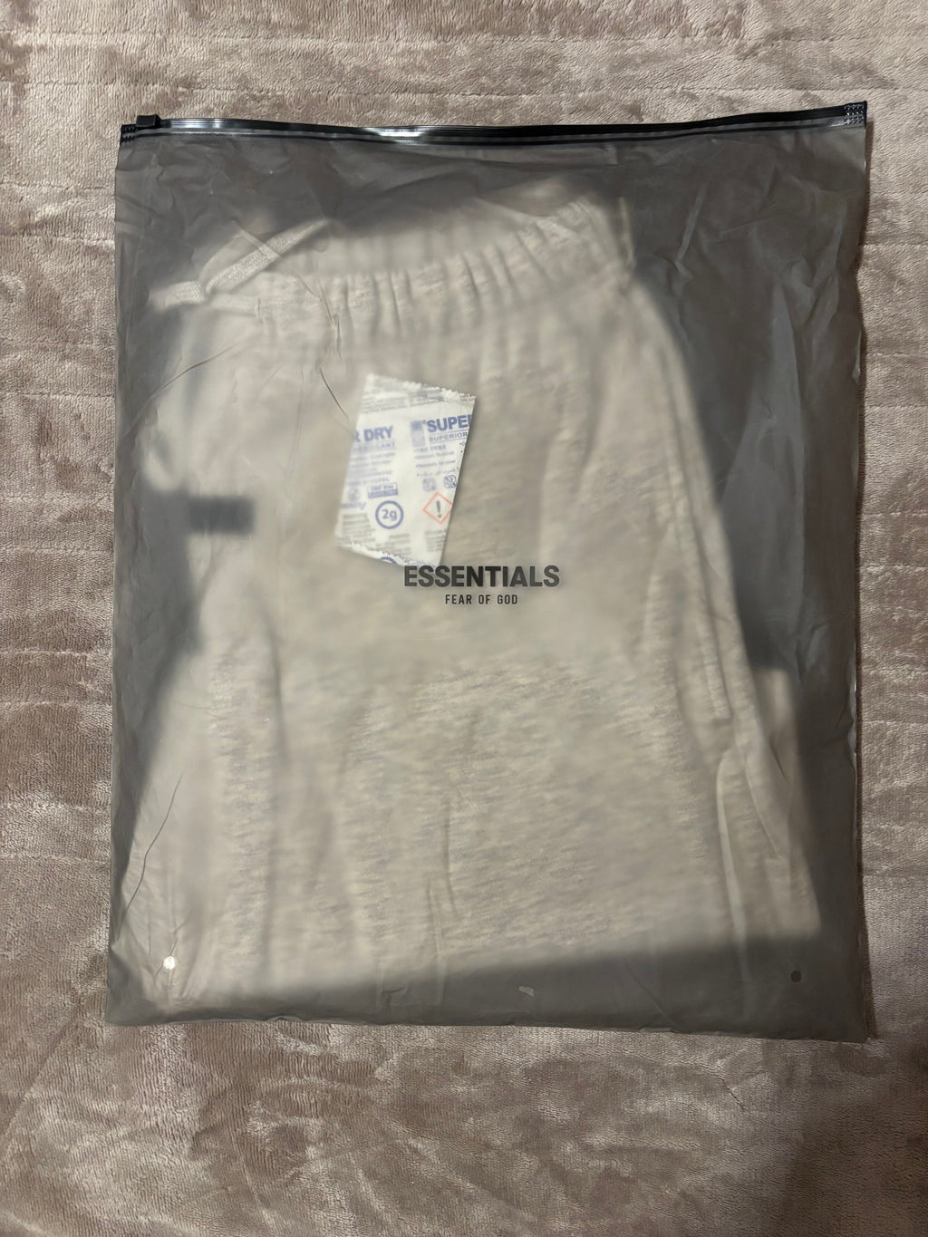NEW Fear of God Essentials Light Oatmeal 1977 Shorts Size Small