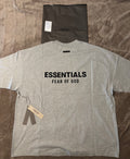 NEW Fear of God Essentials Light Heather Grey T-Shirt Size S-M